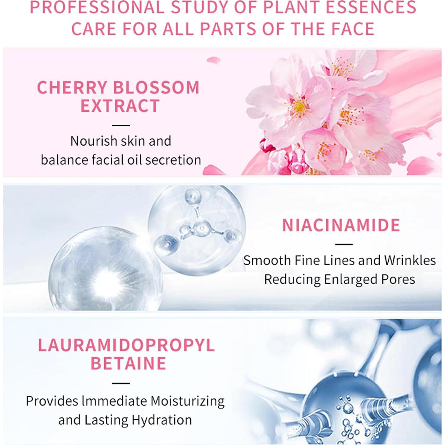 Kit de Cuidado de la Piel JAPAN SAKURA 4 Piezas Hidratante