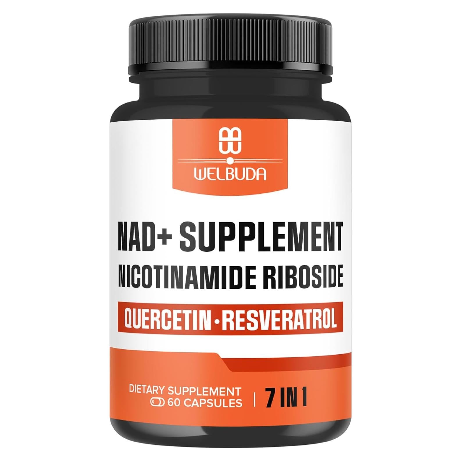 Suplemento de NAD+ WELBUDA con Ribósido y Antioxidantes - 60 Cápsulas