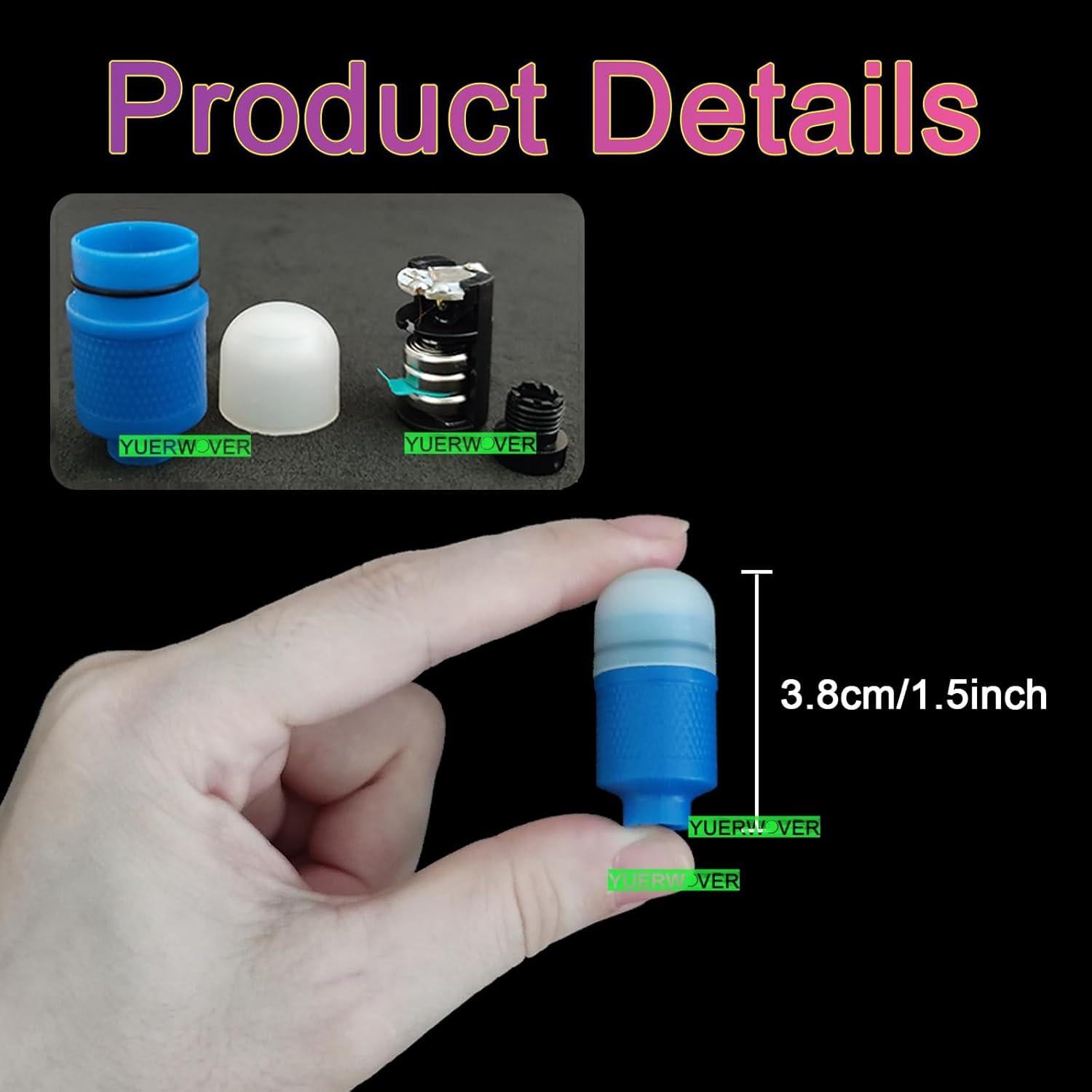 Paquete de 4 Luces LED para Ruedas YUERWOVER E-NBL-4