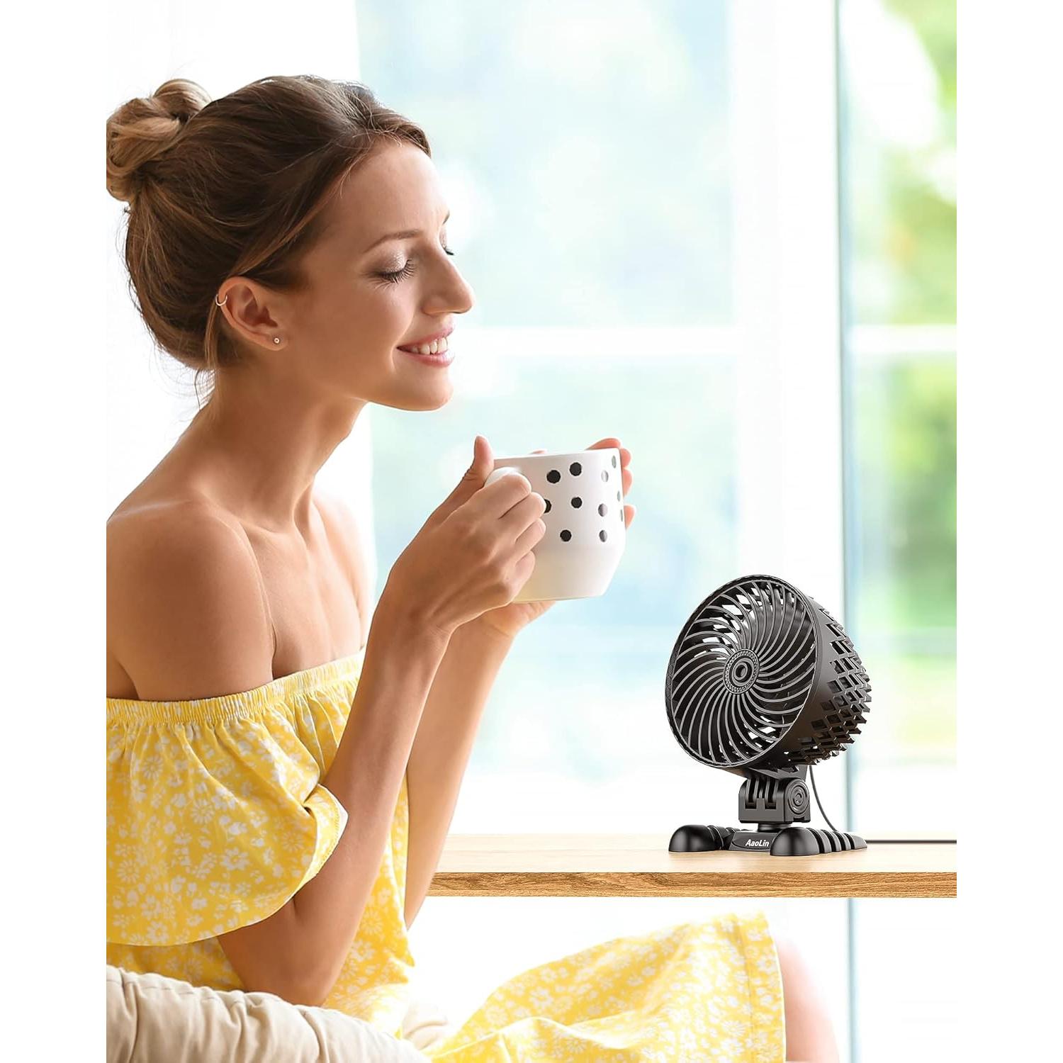 Ventilador de Escritorio USB AaoLin Mini Silencioso 5V 5W