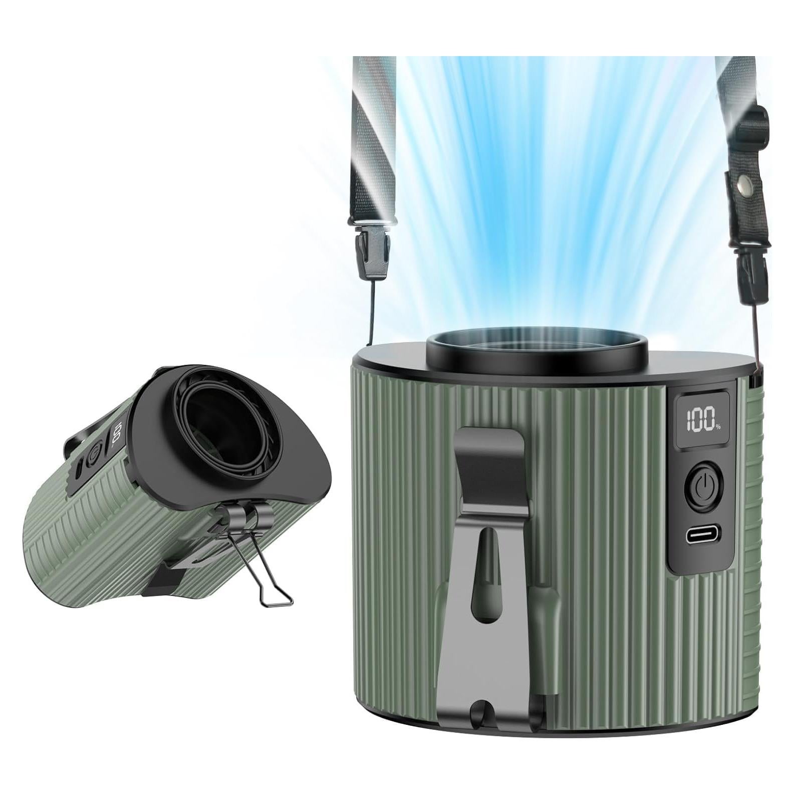 Ventilador Portátil Socool K20 4000mAh 5 Velocidades Naranja