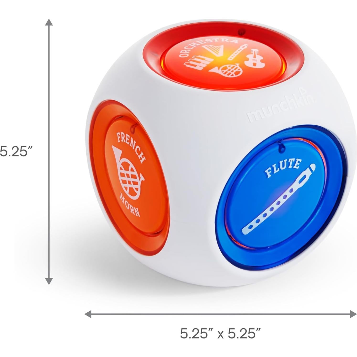 Cubito Mágico de Música Munchkin - 5 Sonidos, 8 Canciones Mozart