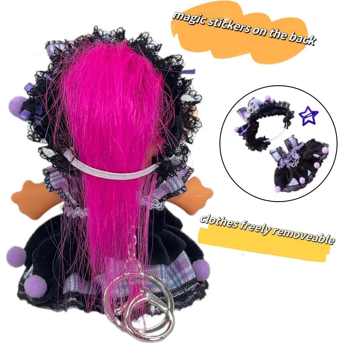 Llave de anillo Troll Vintage 10 Piezas Juguete Llavero