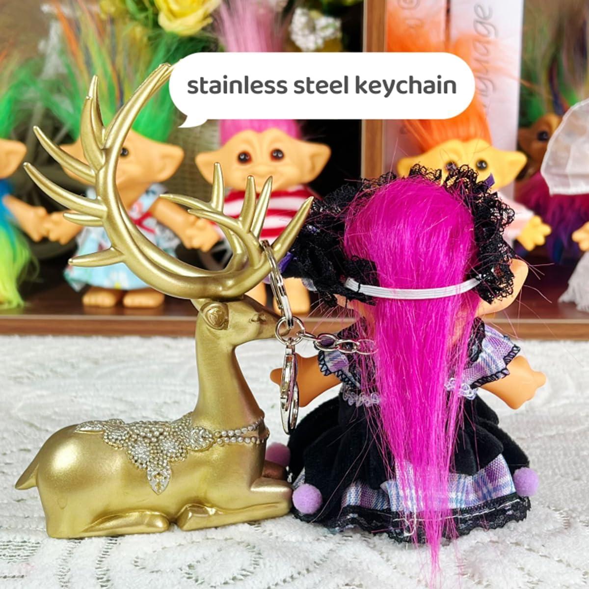 Llave de anillo Troll Vintage 10 Piezas Juguete Llavero