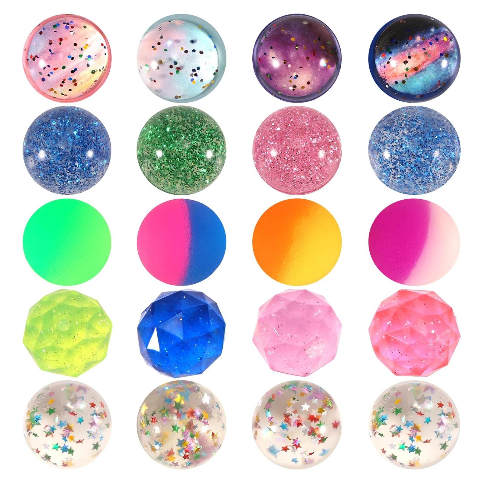 20 Pelotas Saltarinas Ayfjovs de Goma 32mm - 5 Estilos