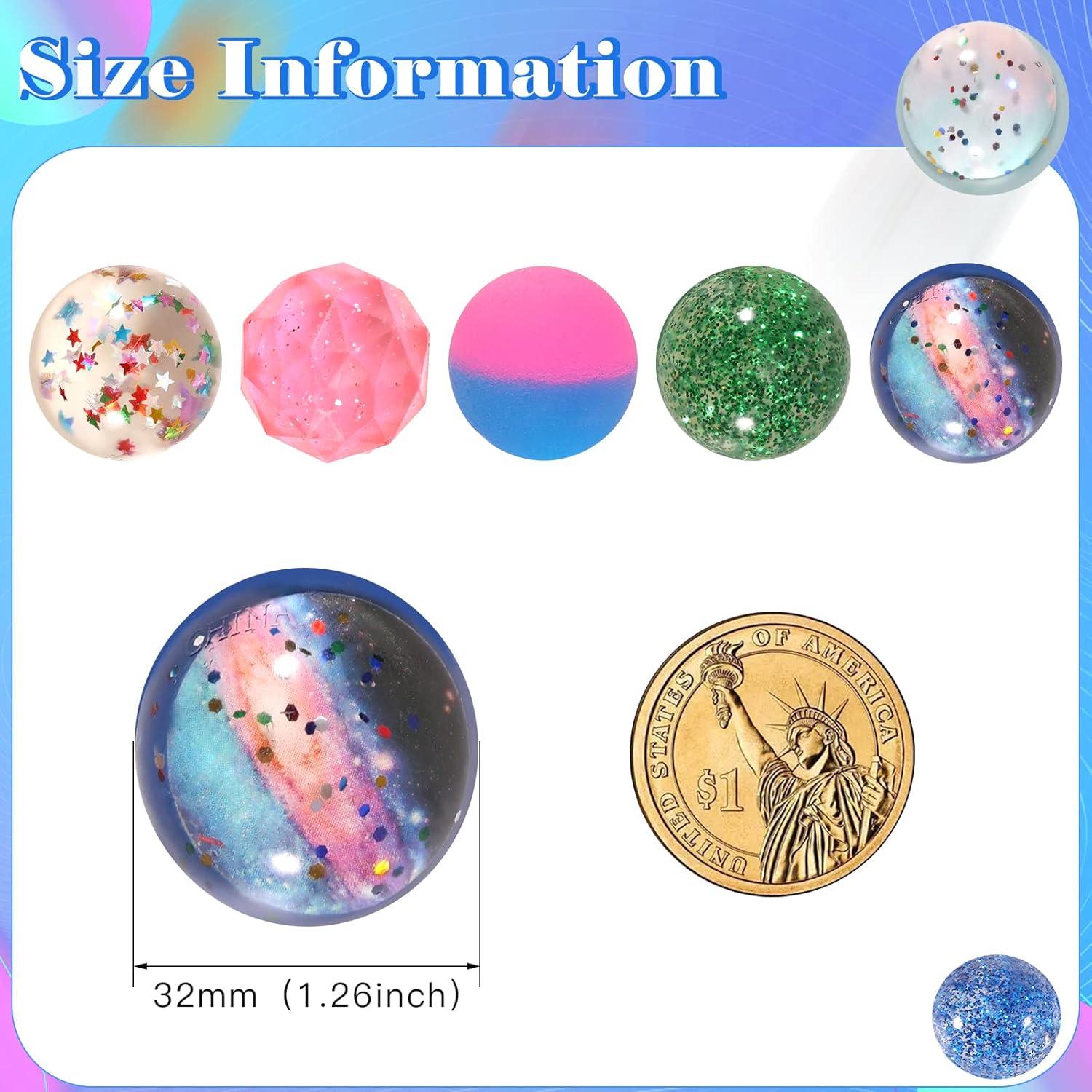 20 Pelotas Saltarinas Ayfjovs de Goma 32mm - 5 Estilos