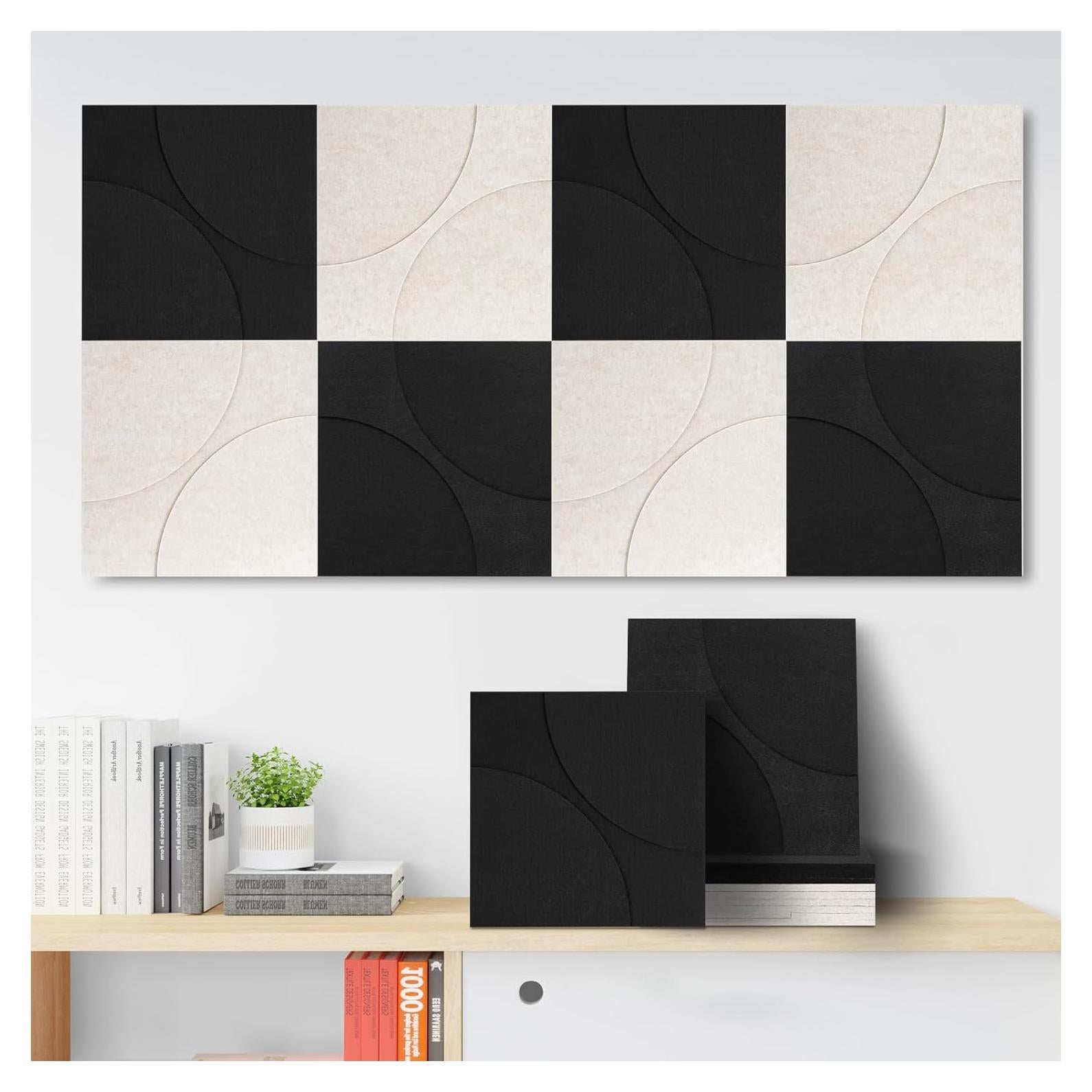 Paquete de 8 Paneles Acústicos QUEENLINK 30.48x30.48 cm