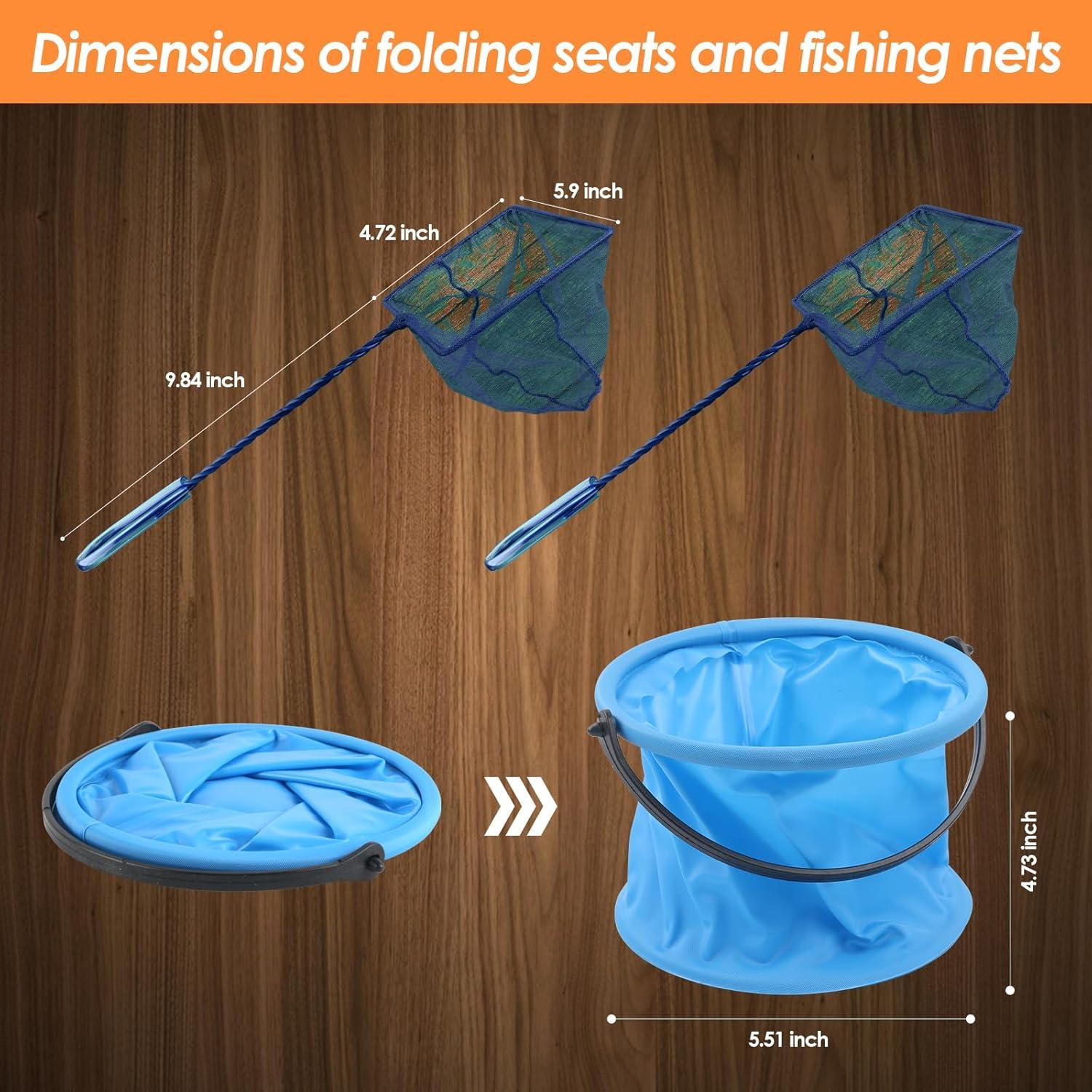 Combo de caña y carrete de pesca Mouhike 1.5m/1.8m para niños