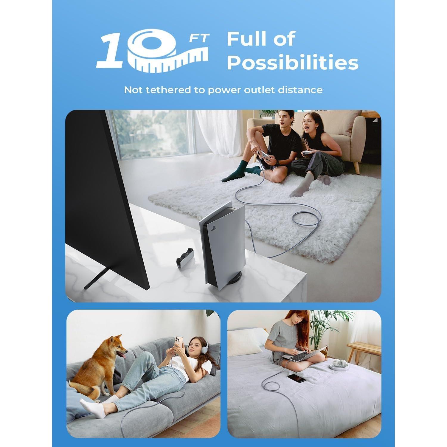 Cable USB C AINOPE 240W 3m Carga Rápida Tipo C iPhone 16