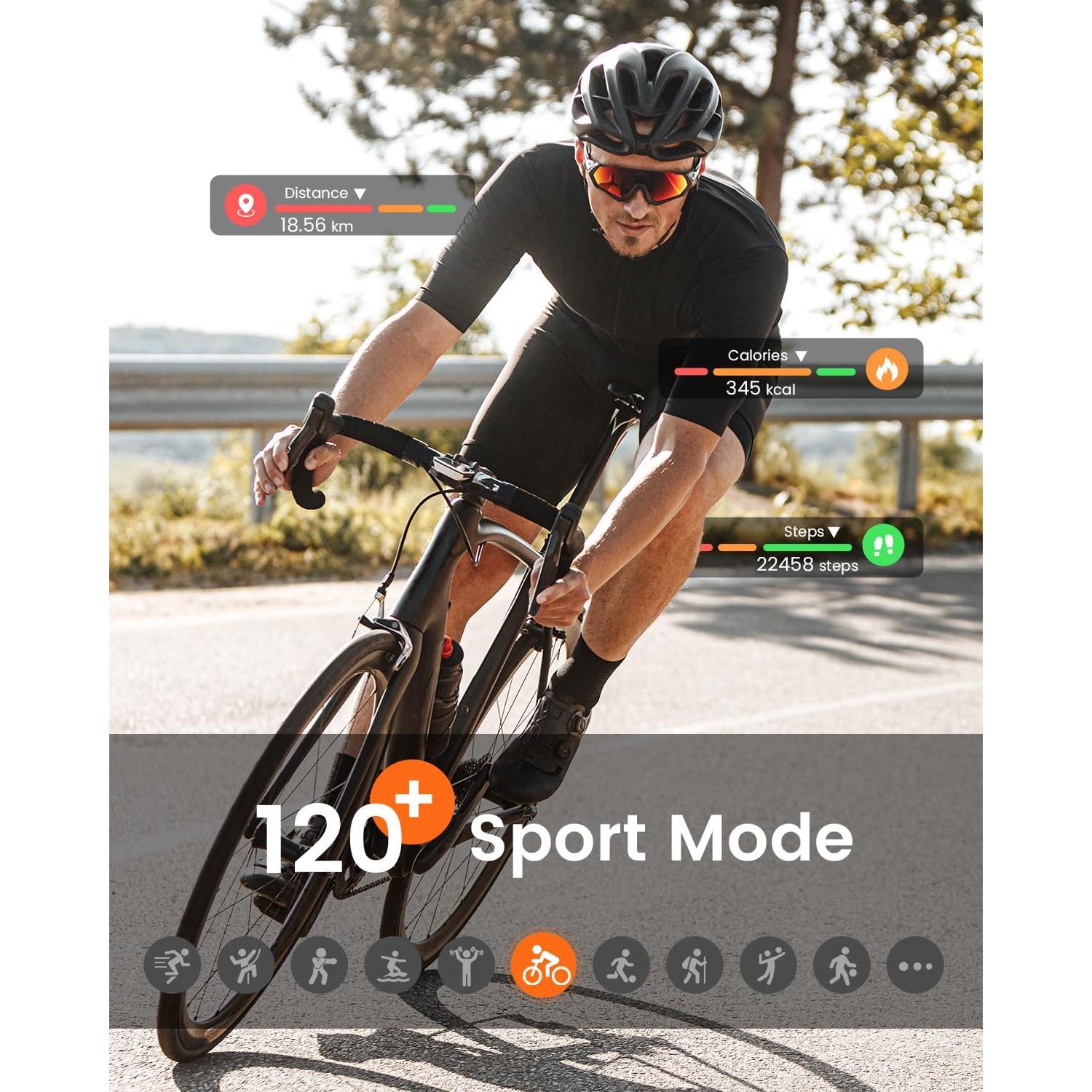 Reloj Inteligente RUXINGX G62 Negro 1.85" 5ATM Fitness
