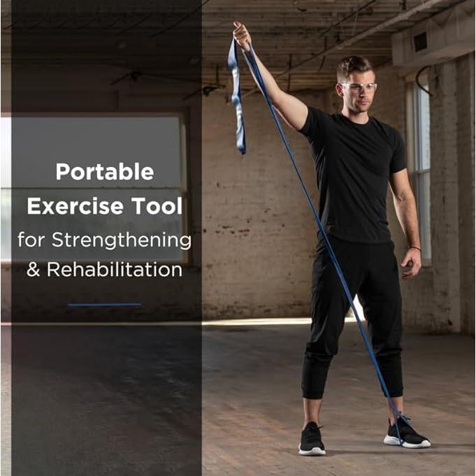 Banda de Resistencia THERABAND CLX 5 Pies Azul/Negro Extra Pesado