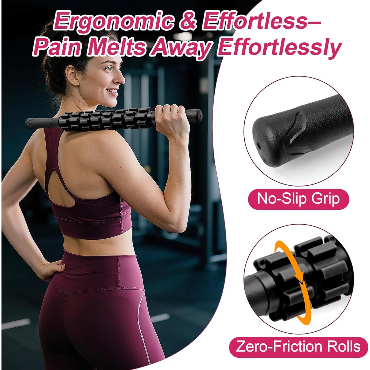 Palillo de Rodillo Muscular ZanLLW para Masaje y Drenaje Linfático