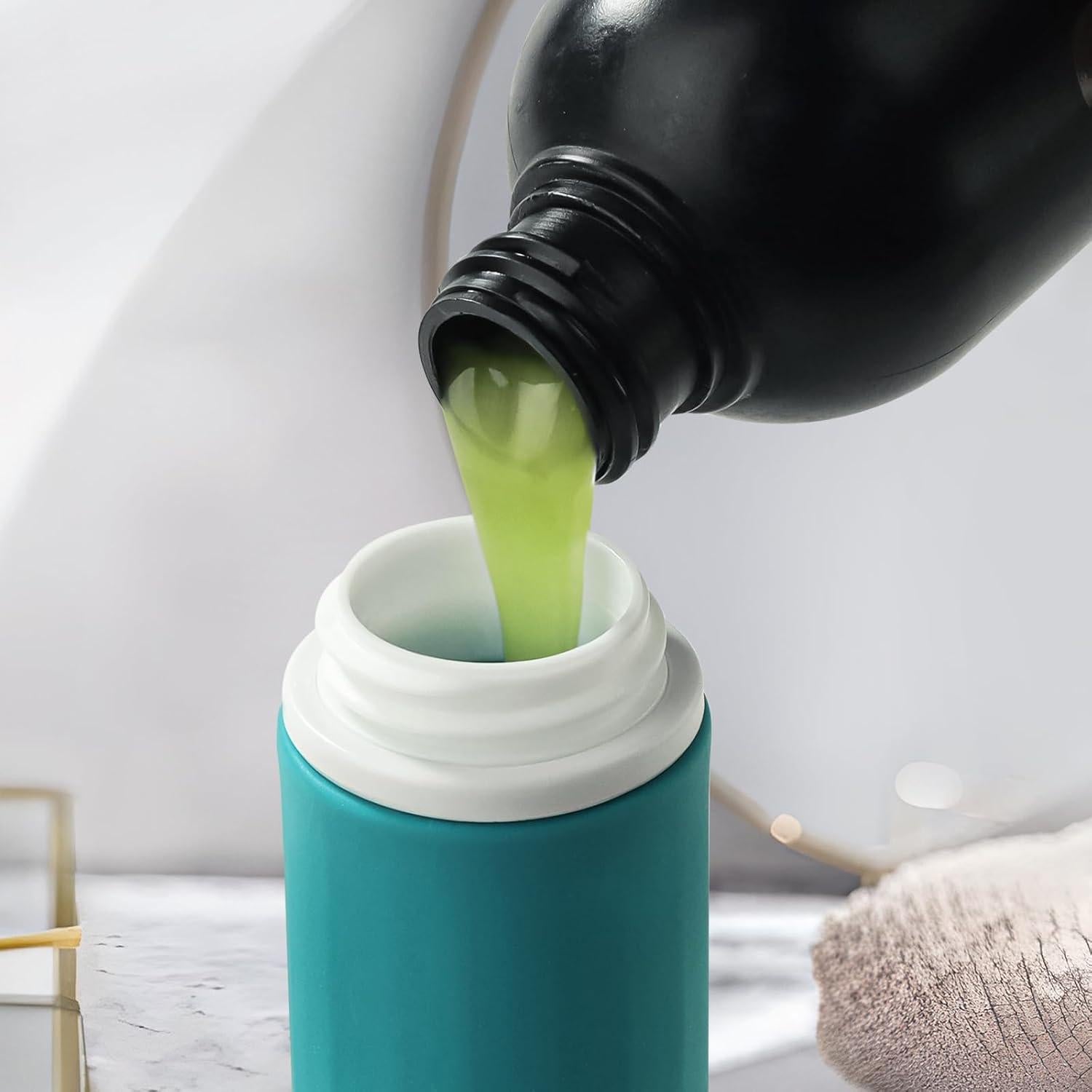 Botellas de Viaje Yolaist 4 Piezas 100ml Silicona A Prueba de Fugas