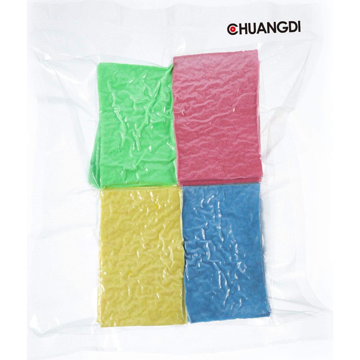 Esponjas de Cocina Chuangdi 12 Pcs Pulpa de Madera 12x7.6 cm