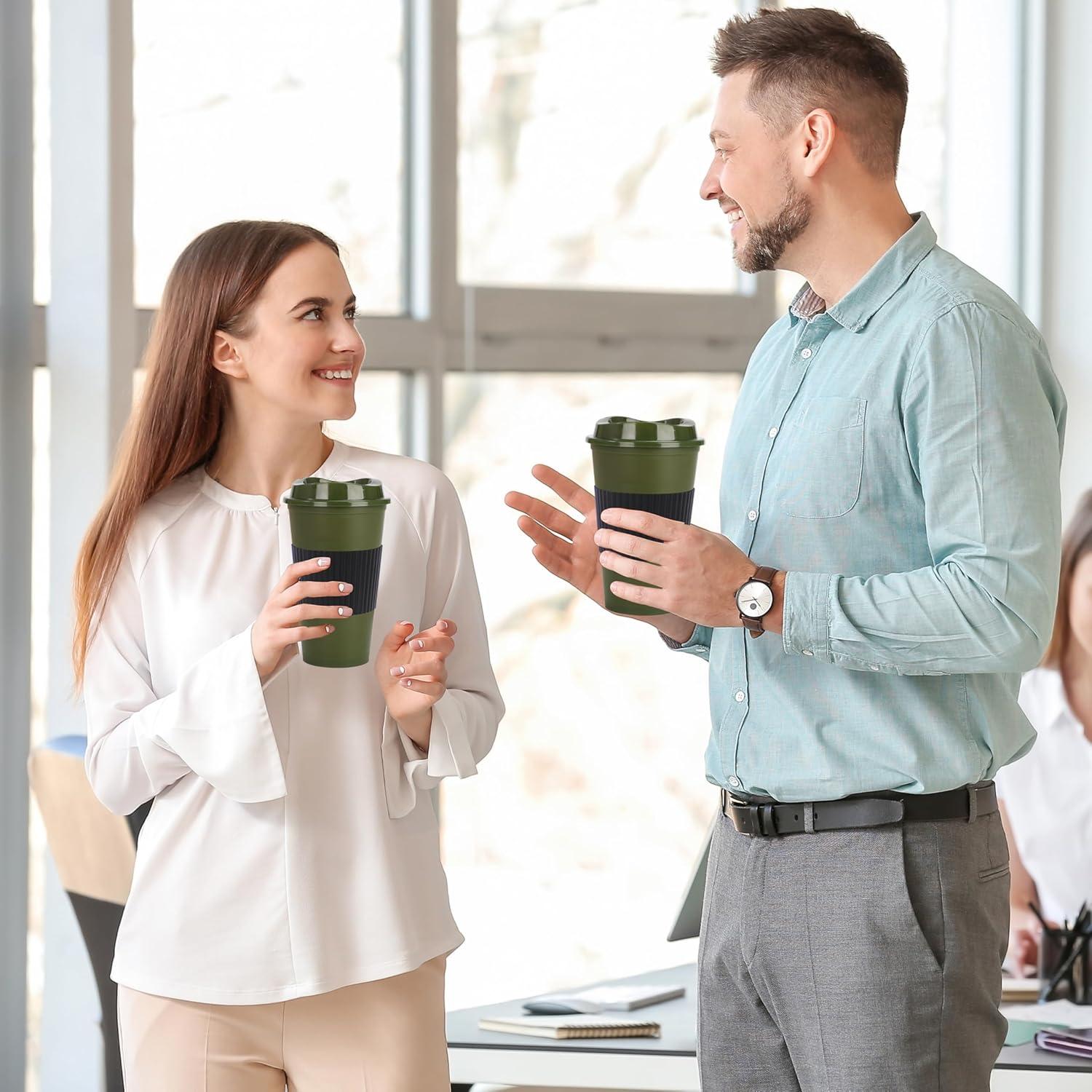 Paquete de 20 Tazas de Café Reutilizables Alohastarttg 16 oz