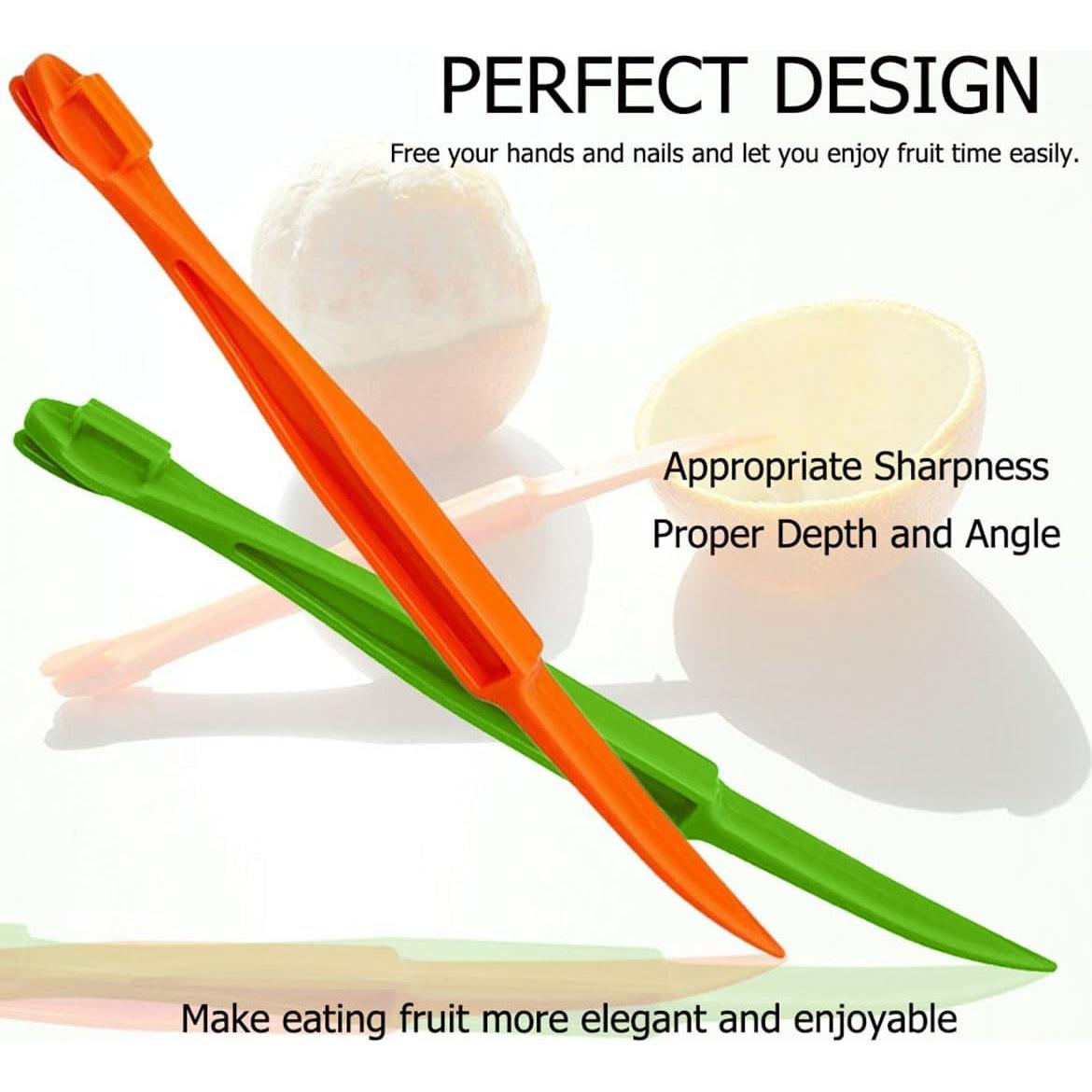 Orange Peeler Tools Citrus Peel Cutter Plastic Easy Fruit Vegetable Slicer Lemon Peeler Opener Remover Fruit Tools Kitchen Accessory Knife Cooking Tool Kitchen Gadget Peelers (Multicolor)