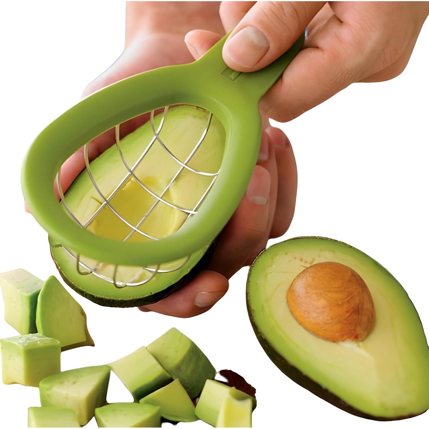 Cortador de Aguacate SPRINT4DEALS - Acero Inoxidable, Verde