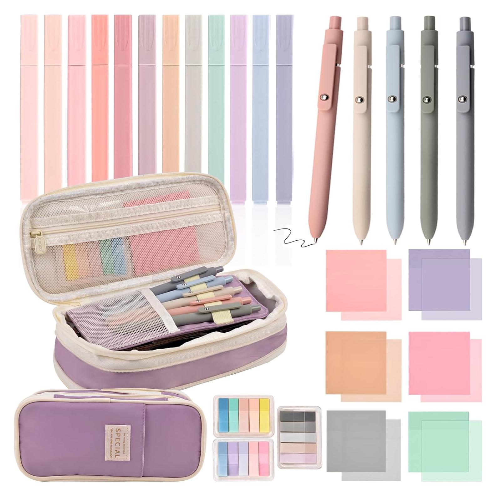 Set de Suministros Escolares ChezMax - 27 Piezas Estéticas