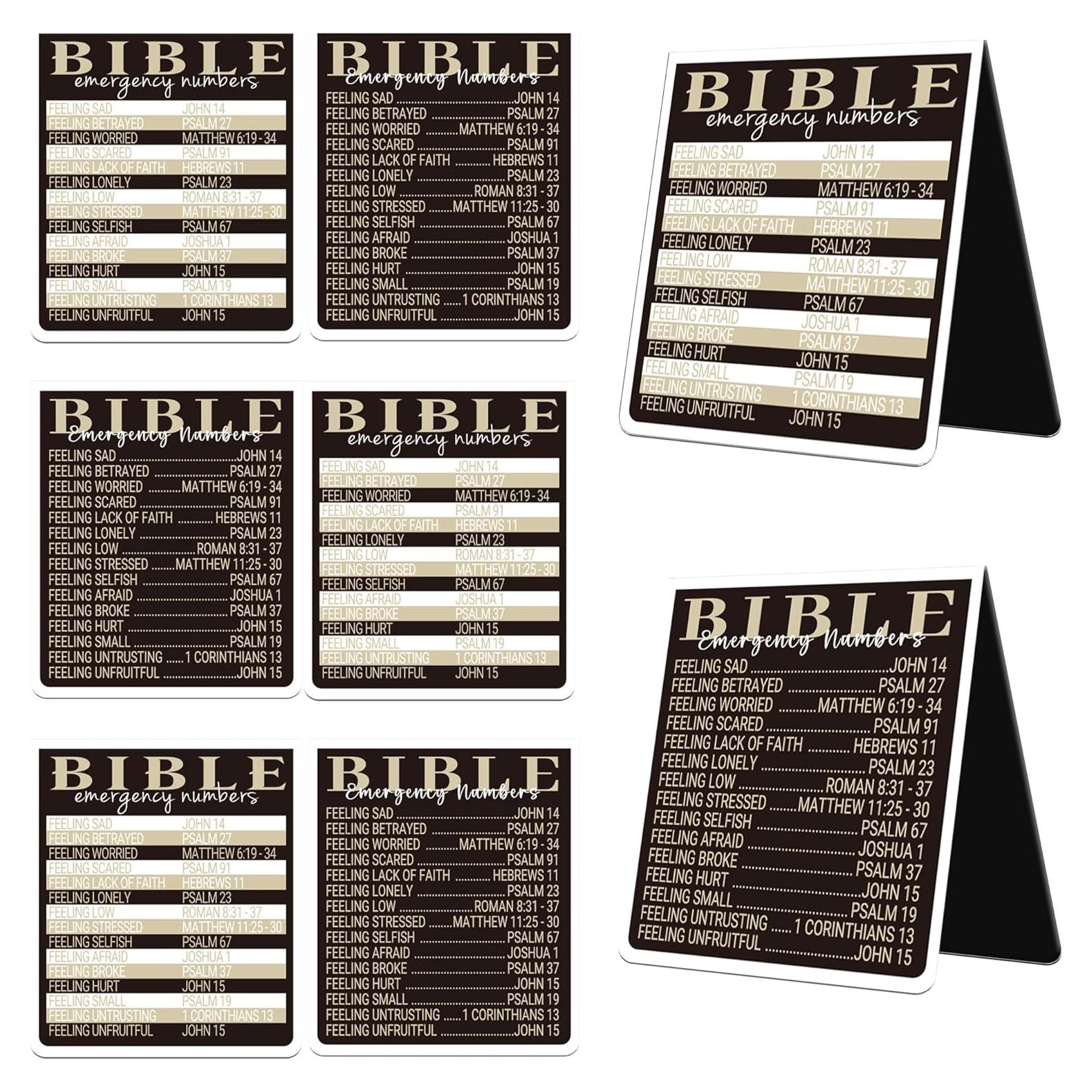 Marcadores Magnéticos MENIFEND Biblia 8 Pcs Diseño Elegante