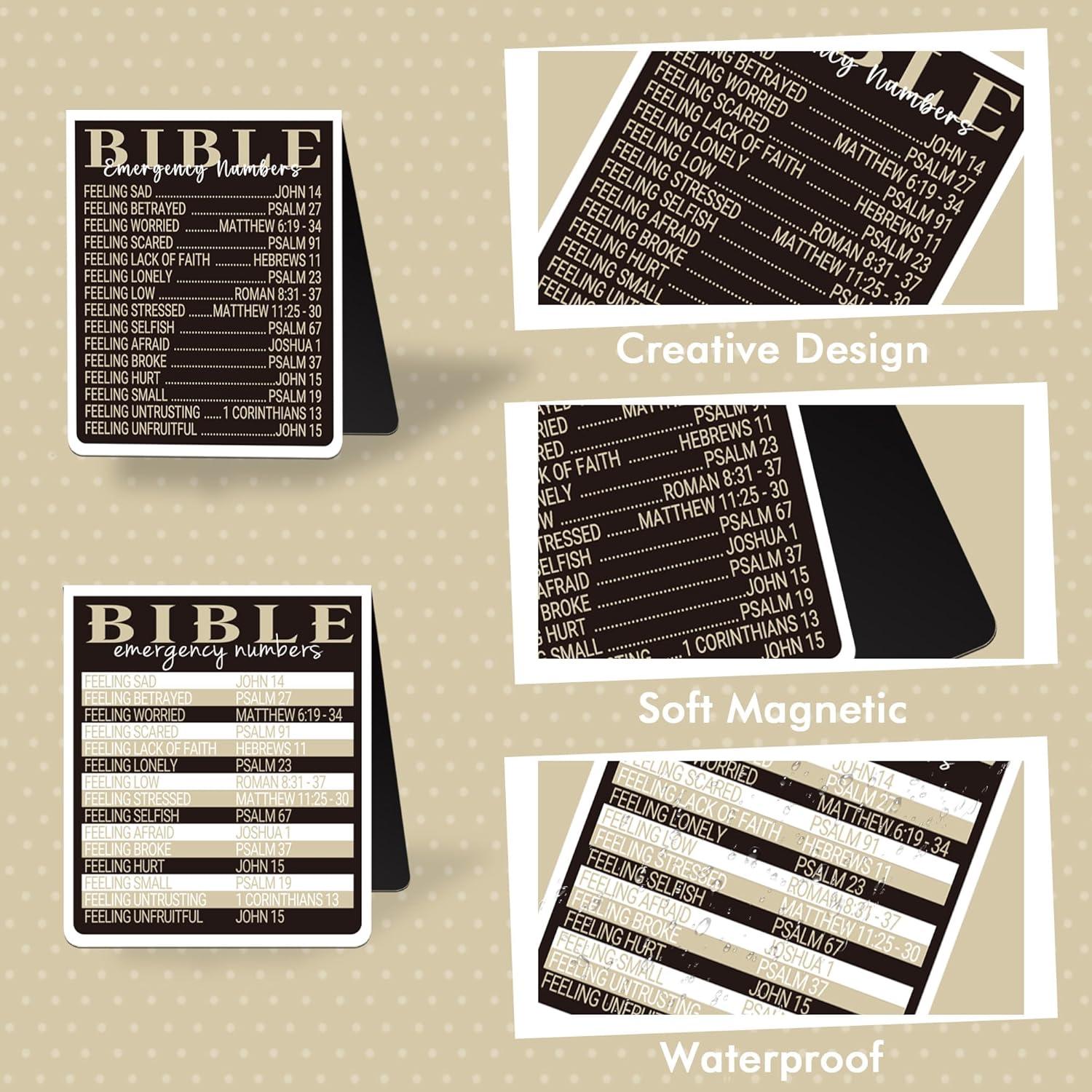 Marcadores Magnéticos MENIFEND Biblia 8 Pcs Diseño Elegante