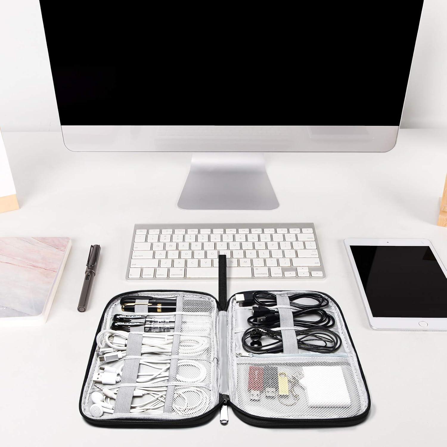 Organizador de Electrónicos de Viaje SELLYFELLY Negro 24.9x19.0 cm