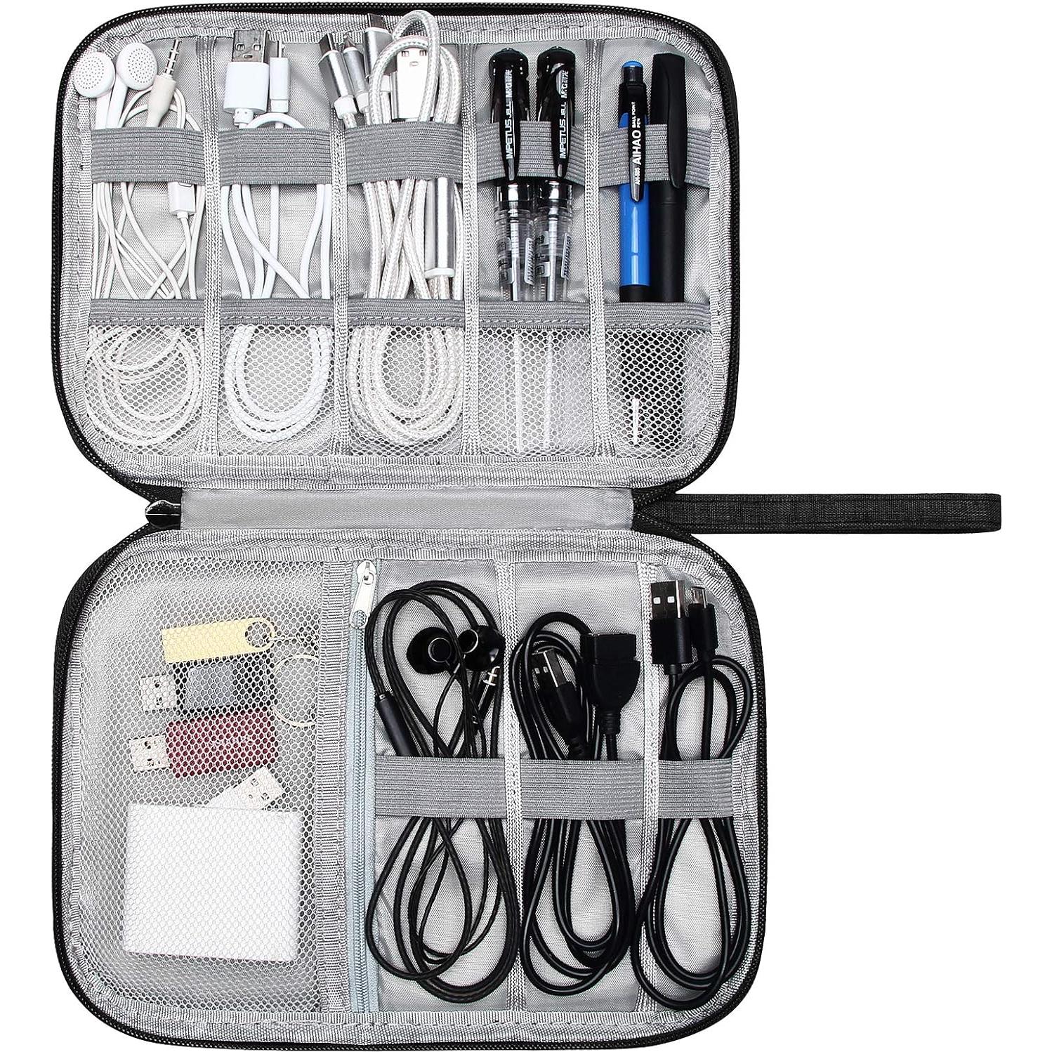 Organizador de Electrónicos de Viaje SELLYFELLY Negro 24.9x19.0 cm