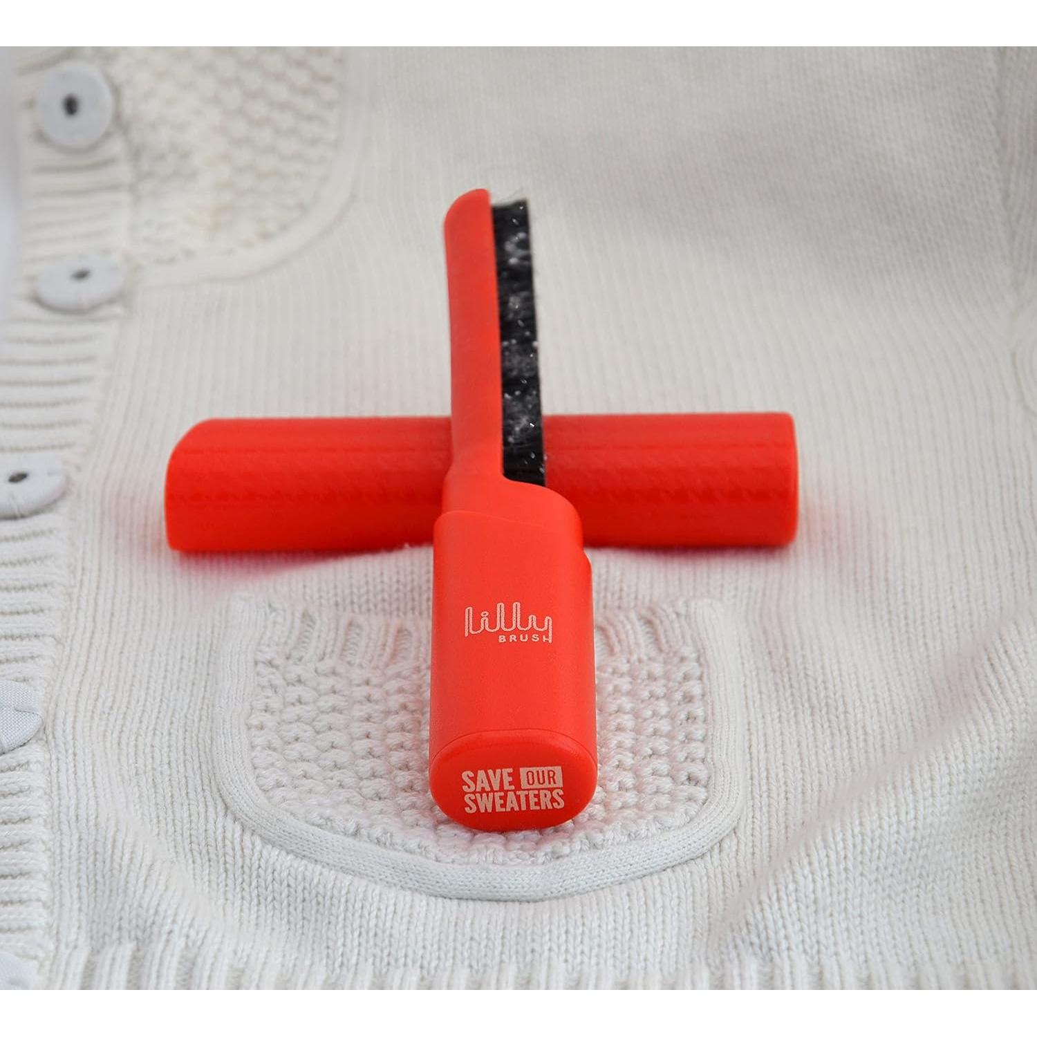 Lilly Brush Save Our Sweaters Cepillo Removedor de Pelusas Rojo
