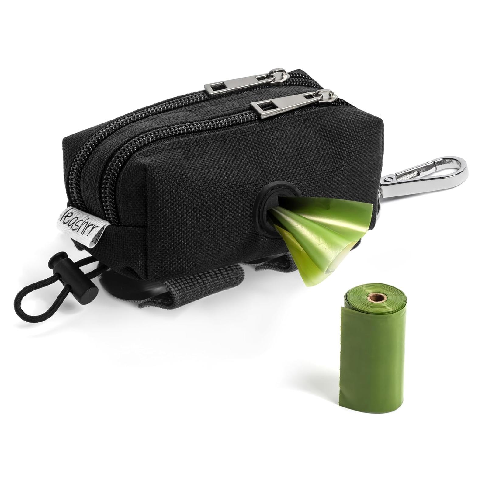 Dispensador de bolsas de excremento para perro Leashrr 2.0 Negro