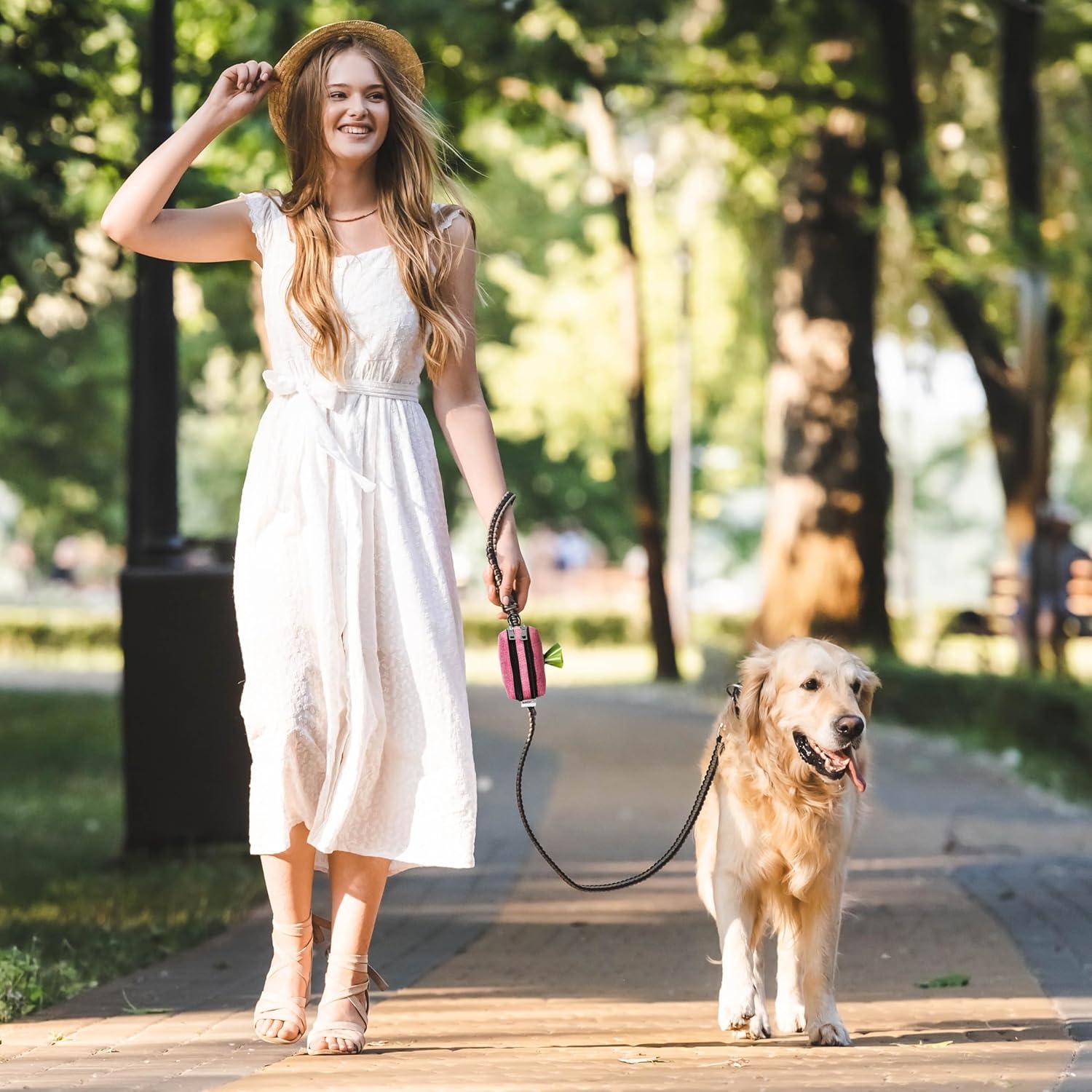 Dispensador de bolsas de excremento para perro Leashrr 2.0 Negro