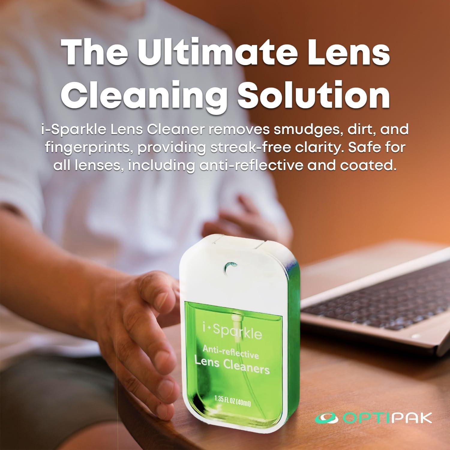 Kit de Limpieza de Gafas OPTIPAK 2x39.1ml Spray + 2 Paños