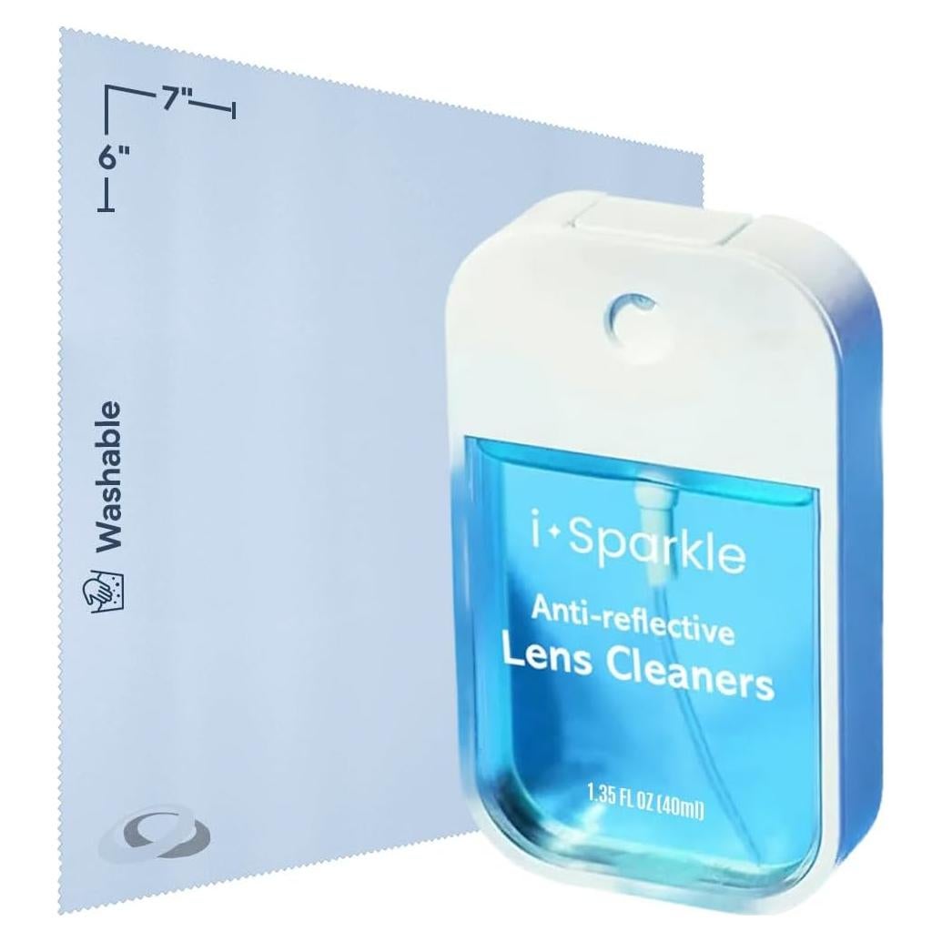 Kit limpiador de gafas I-Sparkle 39.1ml + paño microfibra