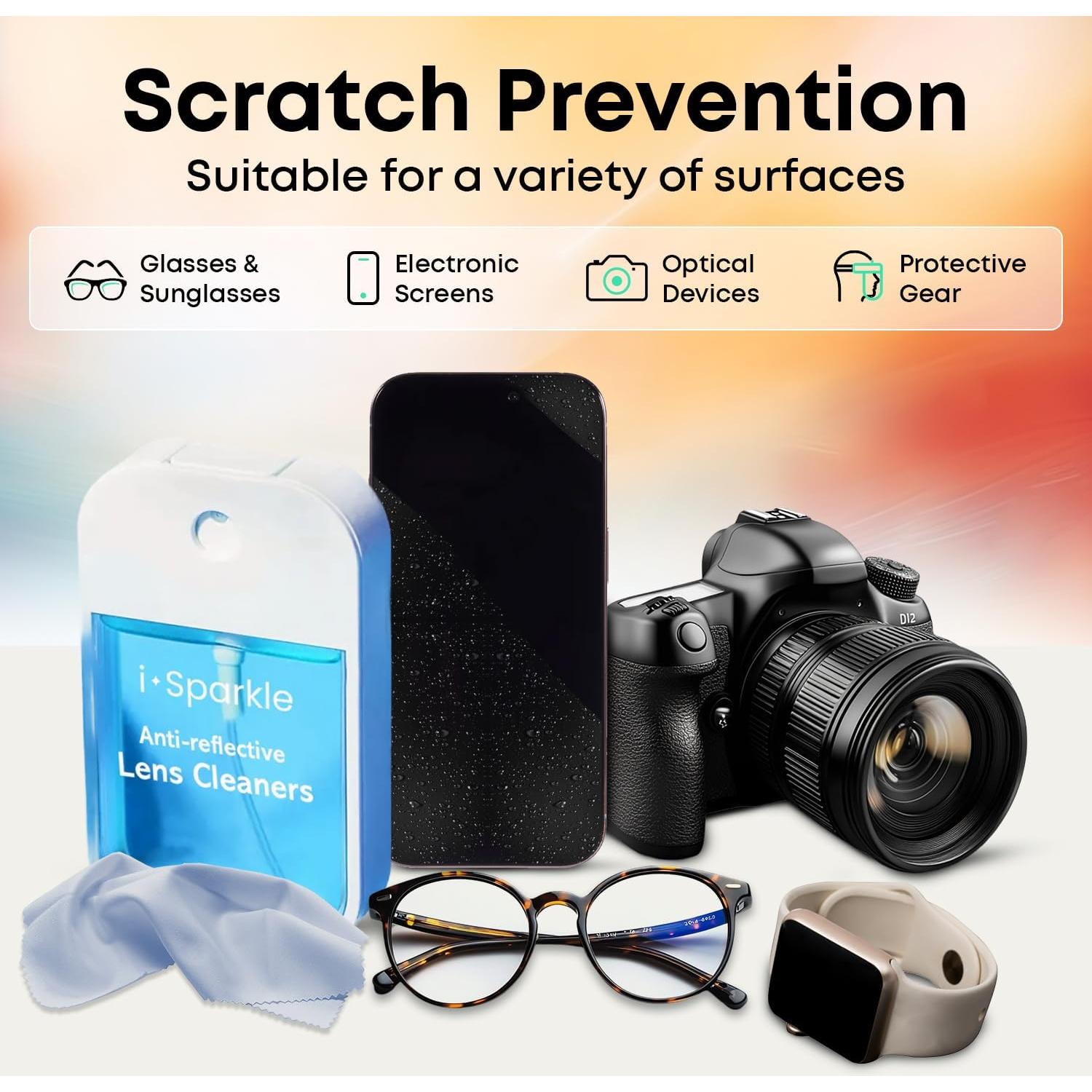 Kit limpiador de gafas I-Sparkle 39.1ml + paño microfibra