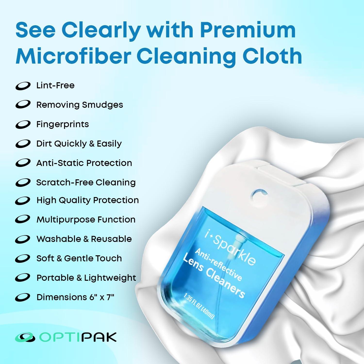 Kit limpiador de gafas I-Sparkle 39.1ml + paño microfibra