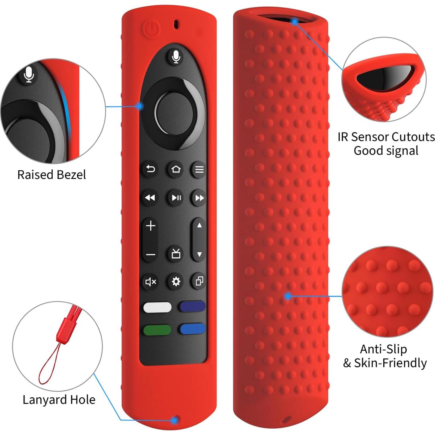 Funda de Silicona Azul para Control Remoto Fire TV 4K Max