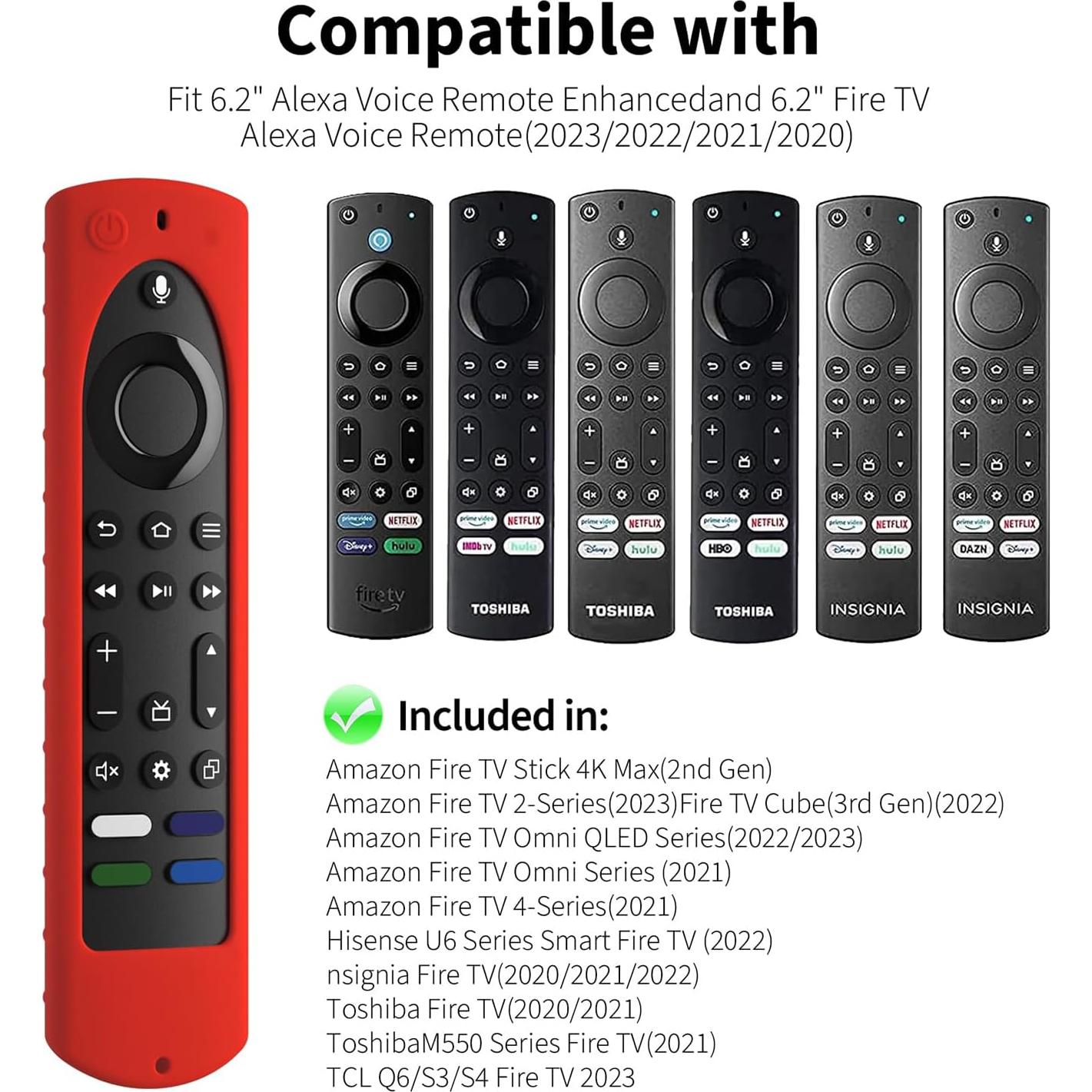 Funda de Silicona Azul para Control Remoto Fire TV 4K Max