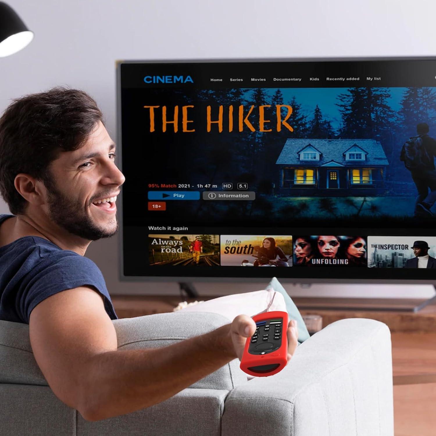 Funda de Silicona Azul para Control Remoto Fire TV 4K Max