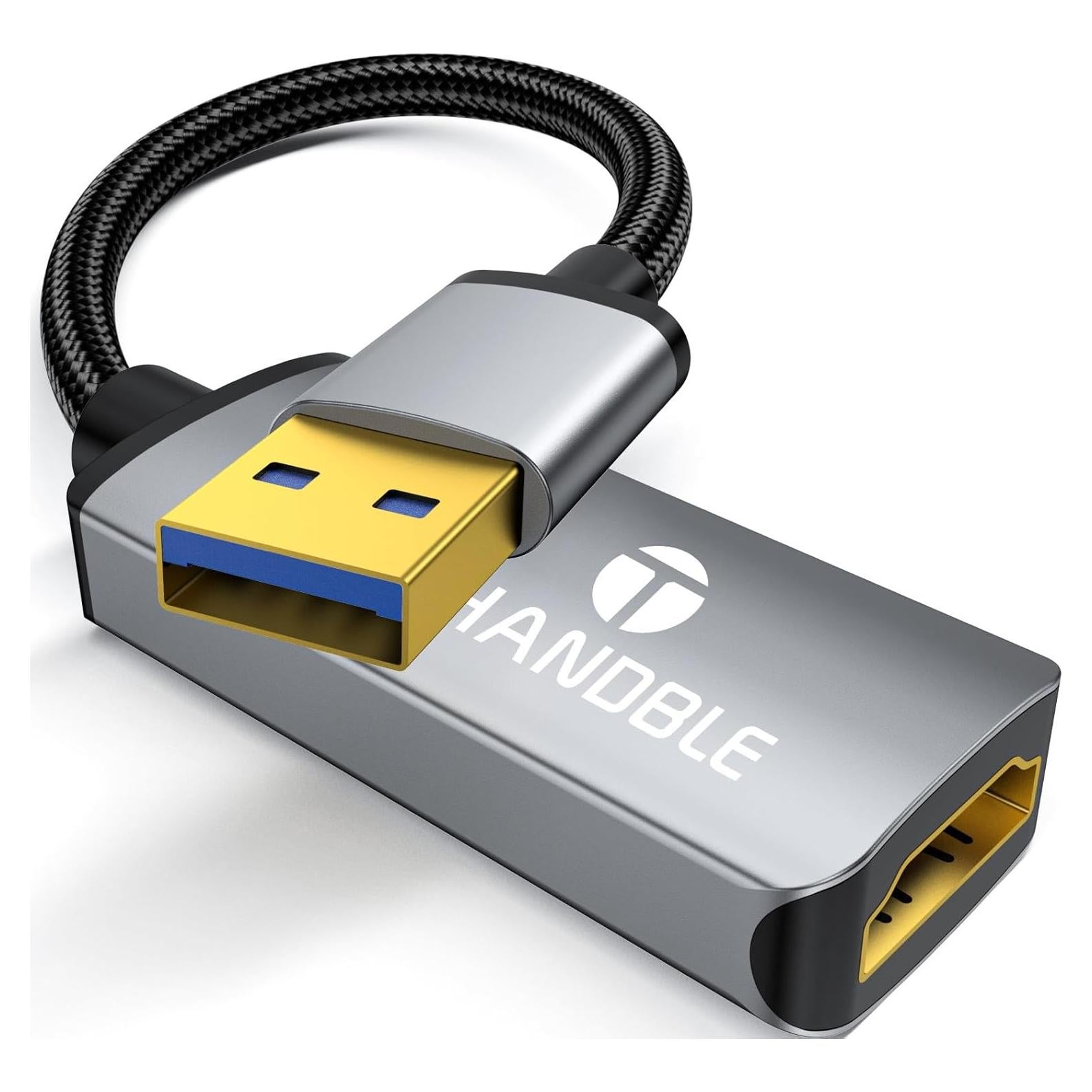 Adaptador USB a HDMI 1080P 60Hz THANDBLE - Compatible con Windows y Mac