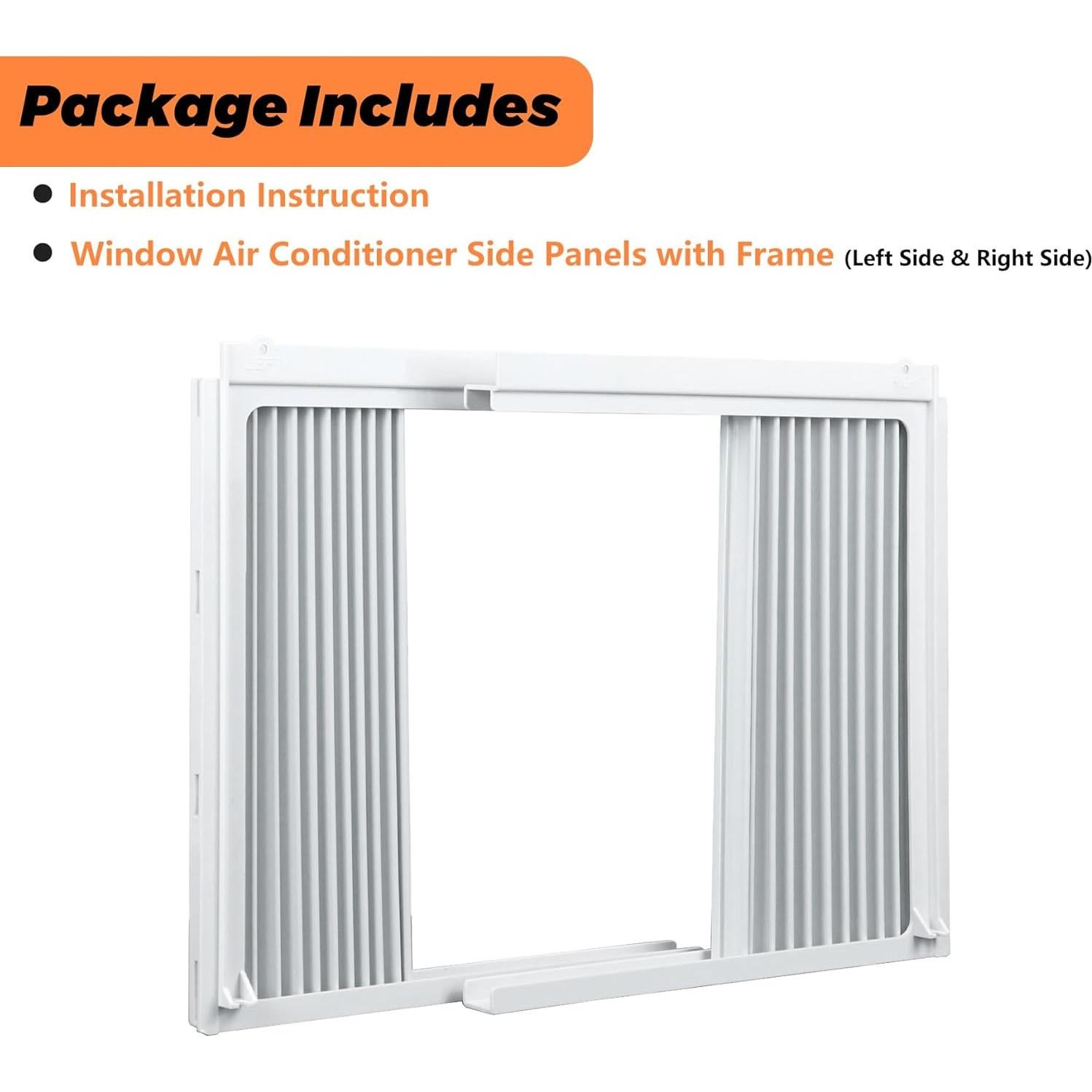 Paneles Laterales de Aire Acondicionado GCGOODS 5,000 BTU