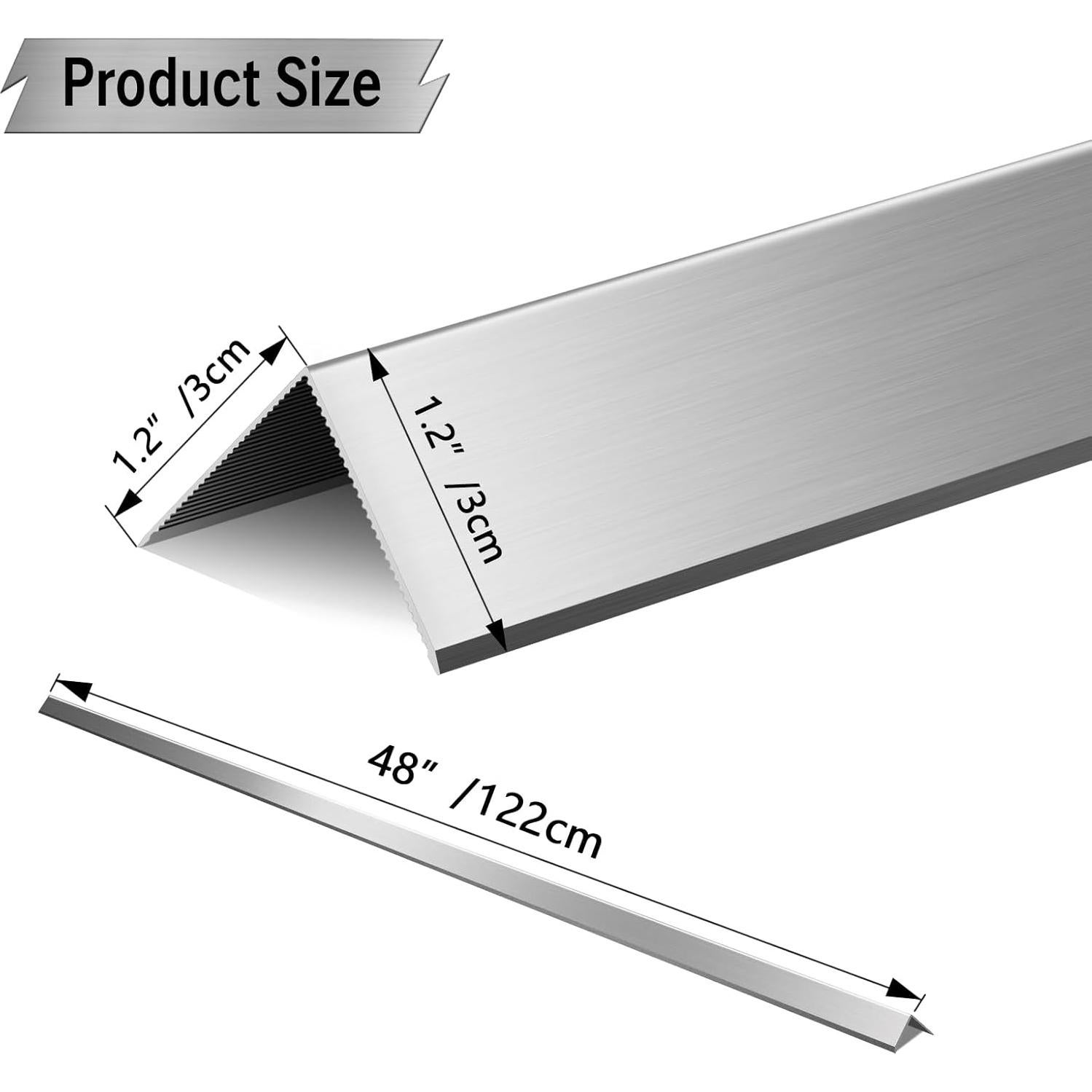 Protectores de Esquinas de Aluminio SWPEC 6 Piezas 1.2x1.2x121.9 cm