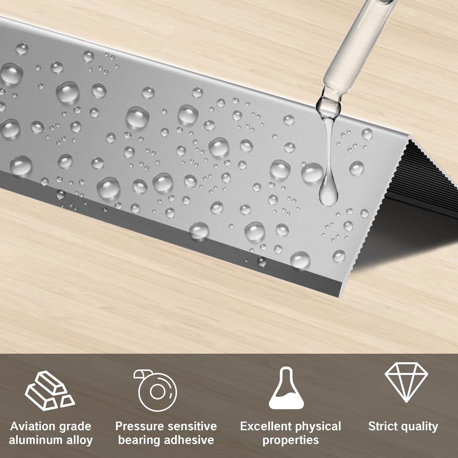 Protectores de Esquinas de Aluminio SWPEC 6 Piezas 1.2x1.2x121.9 cm