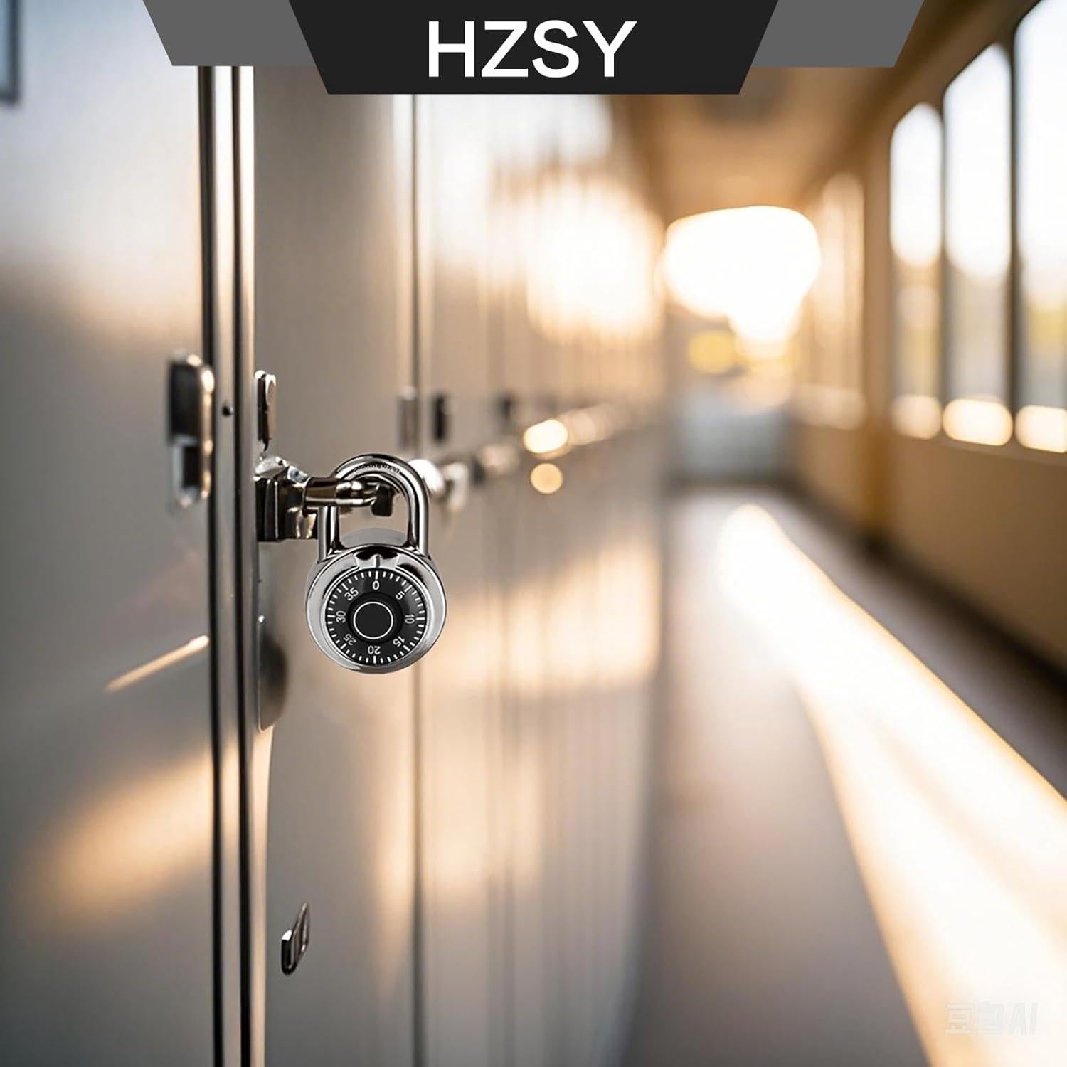 Candado de Combinación HZSY 8 Pack 50mm para Gimnasio y Taquilla