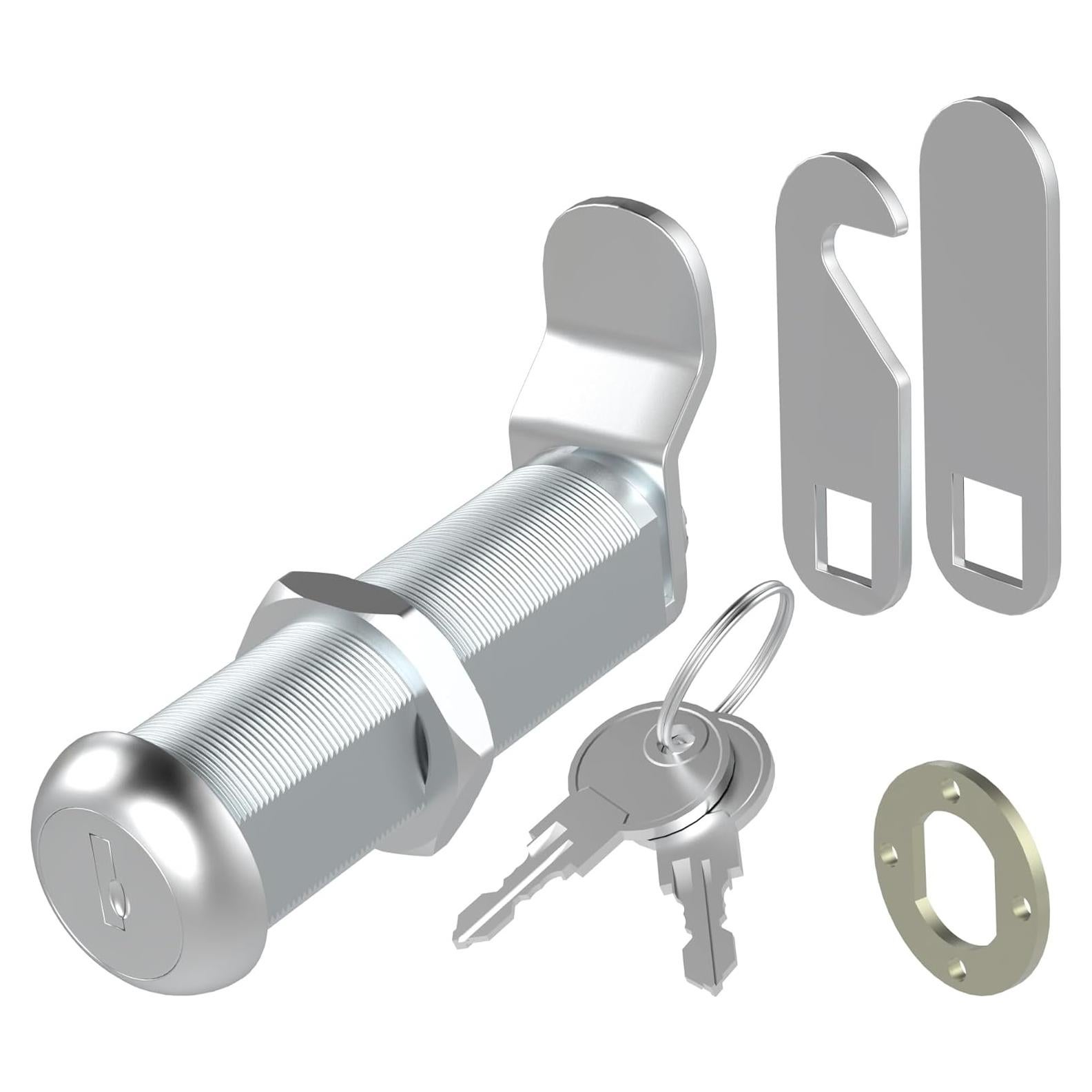 Cerradura de Gabinete BOZXYE 2-1/8" con Llave Igual - Plata