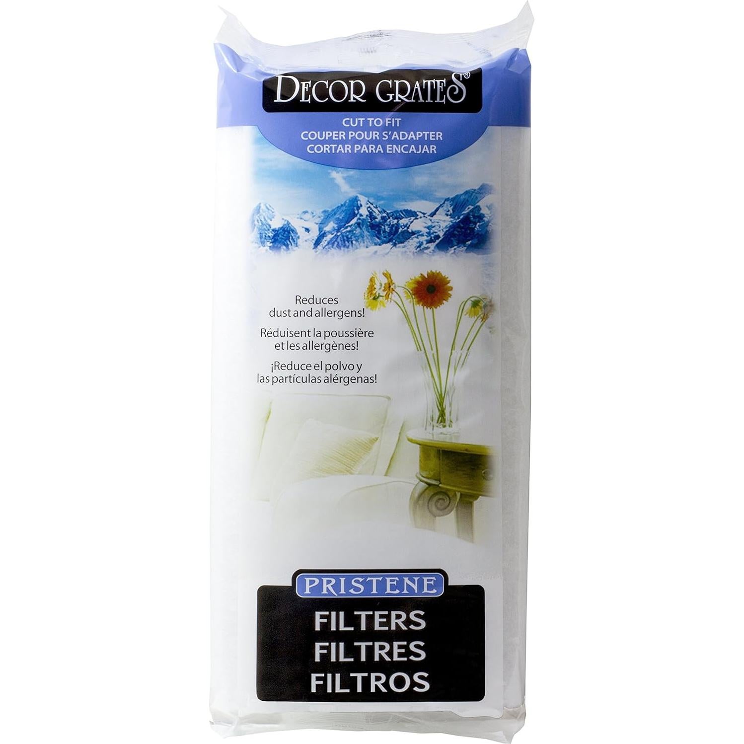 Filtro de Aire Decor Grates VFM4 1.22m x 0.30m Blanco