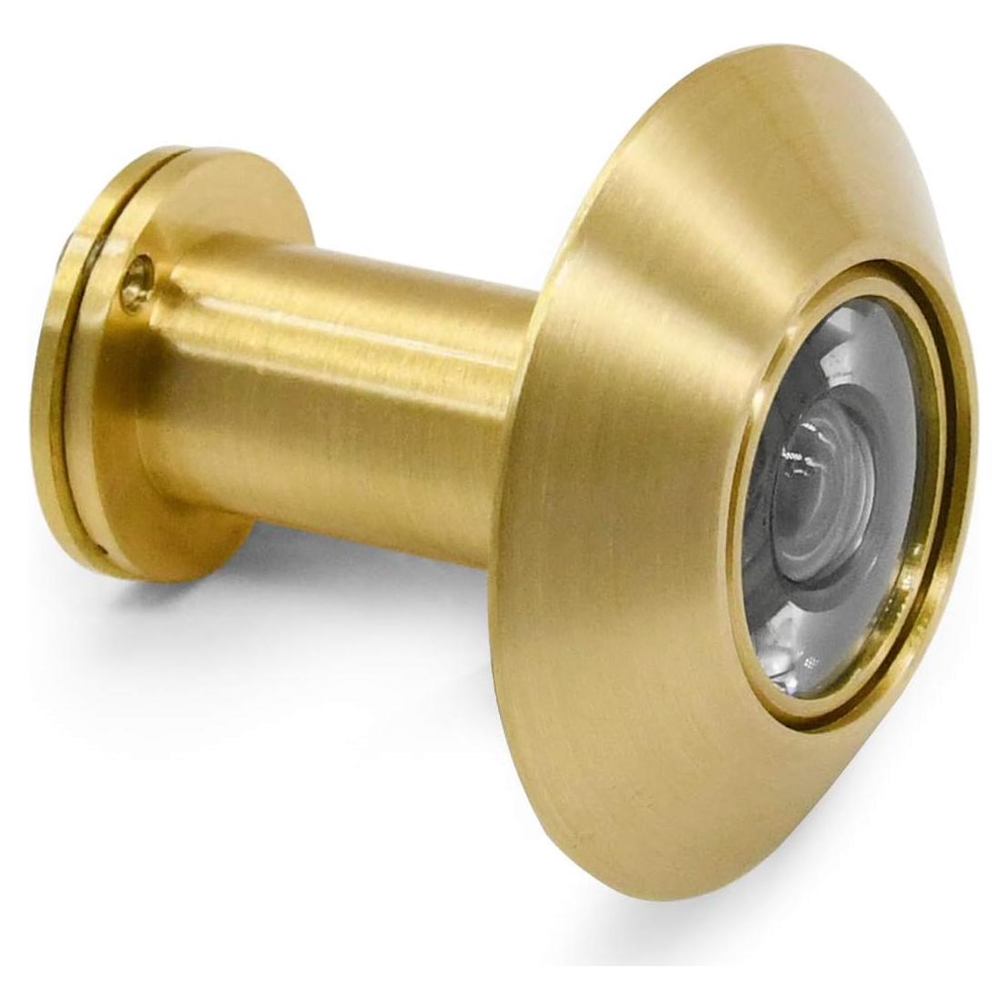 Mirilla de Seguridad Earl Diamond 200° Latón Sólido Oro Satinado