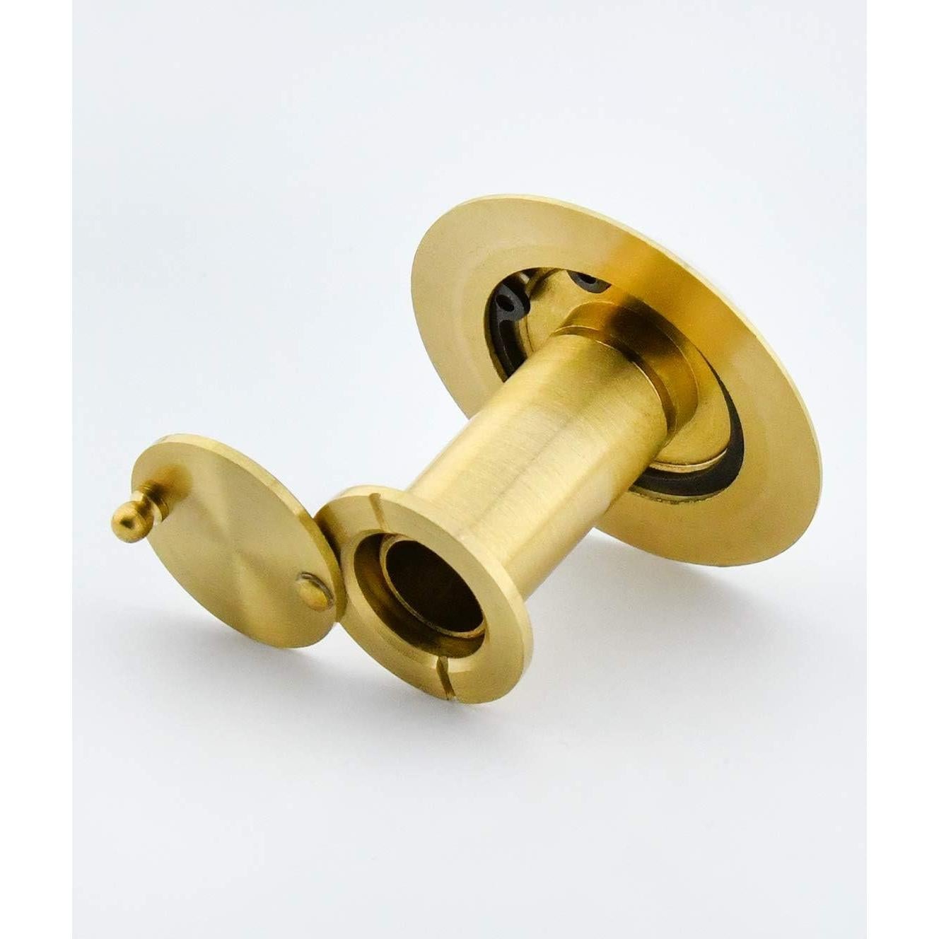 Mirilla de Seguridad Earl Diamond 200° Latón Sólido Oro Satinado