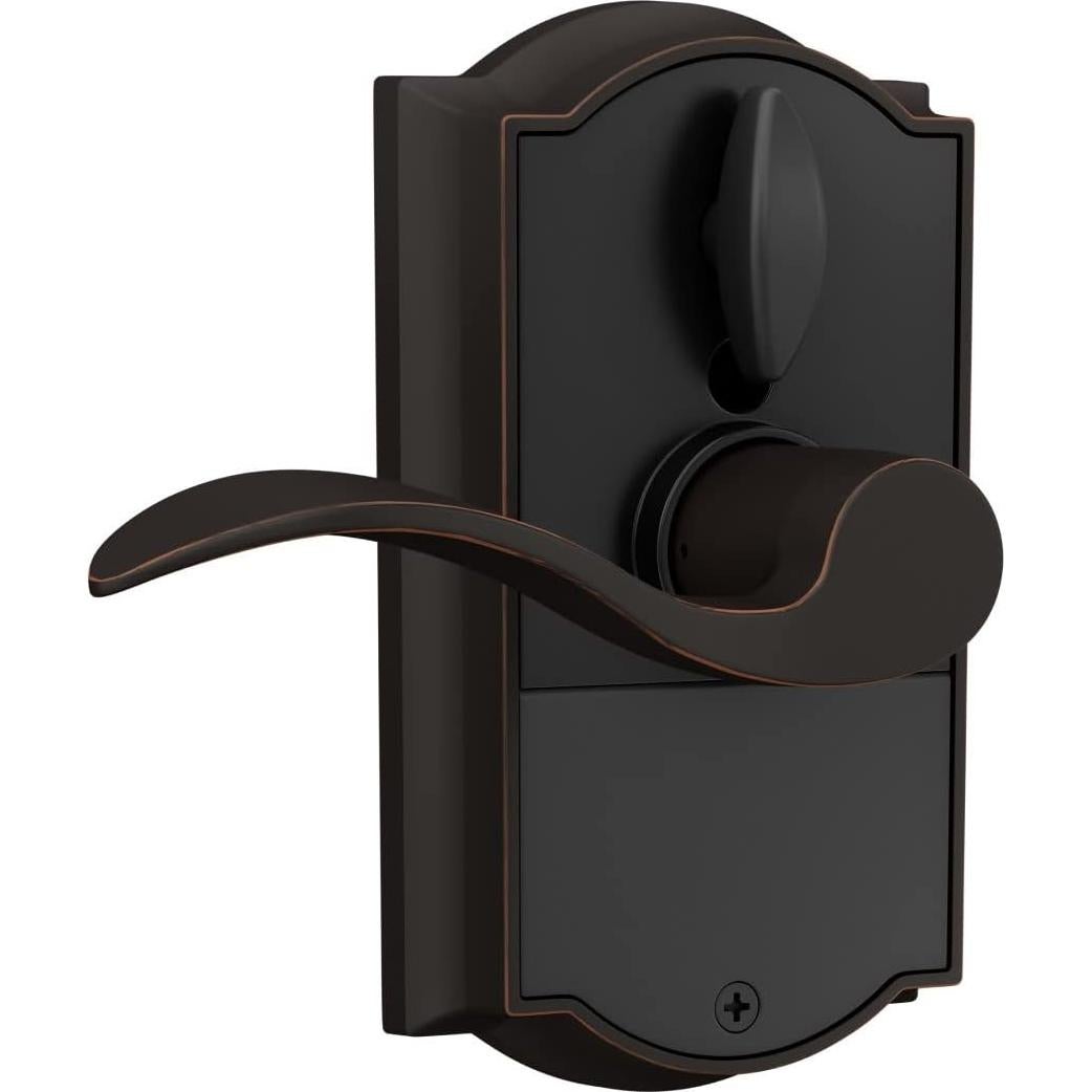 Cerradura Electrónica Sin Llave Schlage FE695 Camelot Bronce