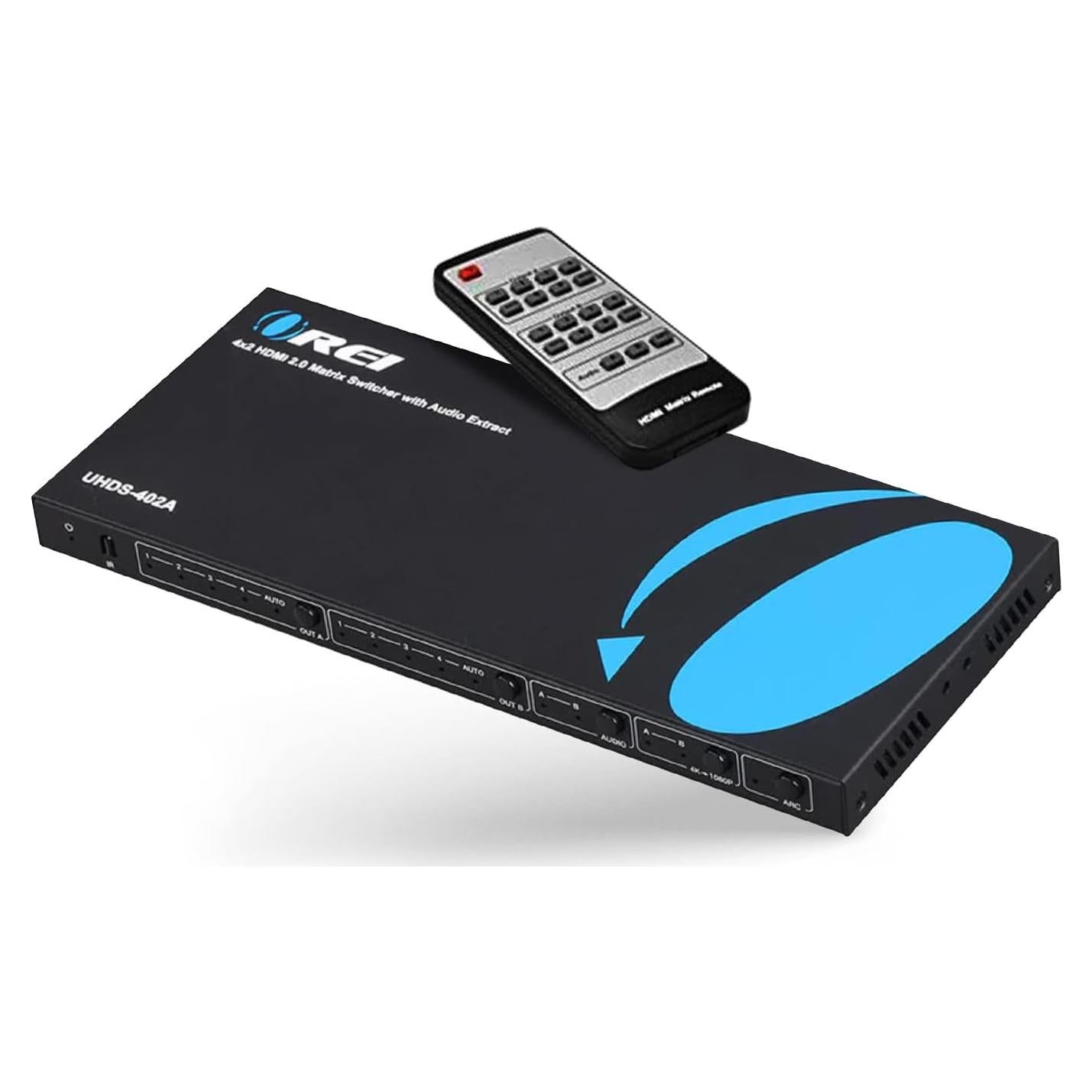 Interruptor HDMI 4x2 OREI UHDS-402A 4K 60Hz Audio ARC