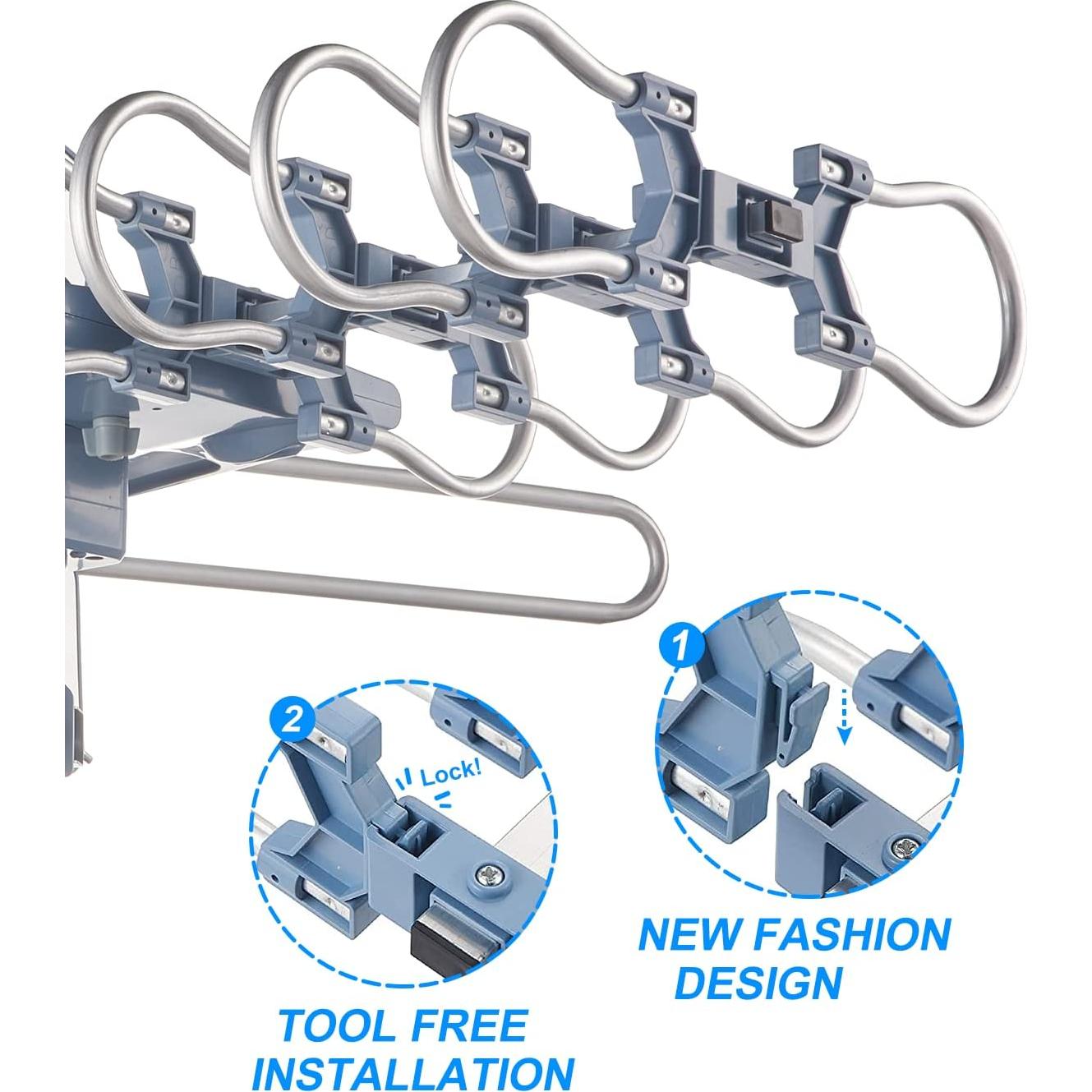 Antena HDTV Digital Amplificada Yeceny WA-2608B 200 Millas 4K
