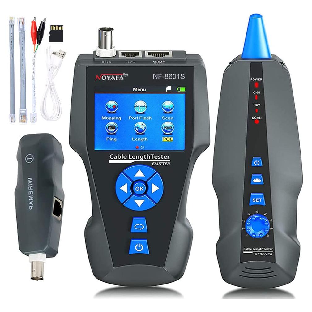 Probador de Cable de Red NOYAFA NF-8601S con TDR y PoE
