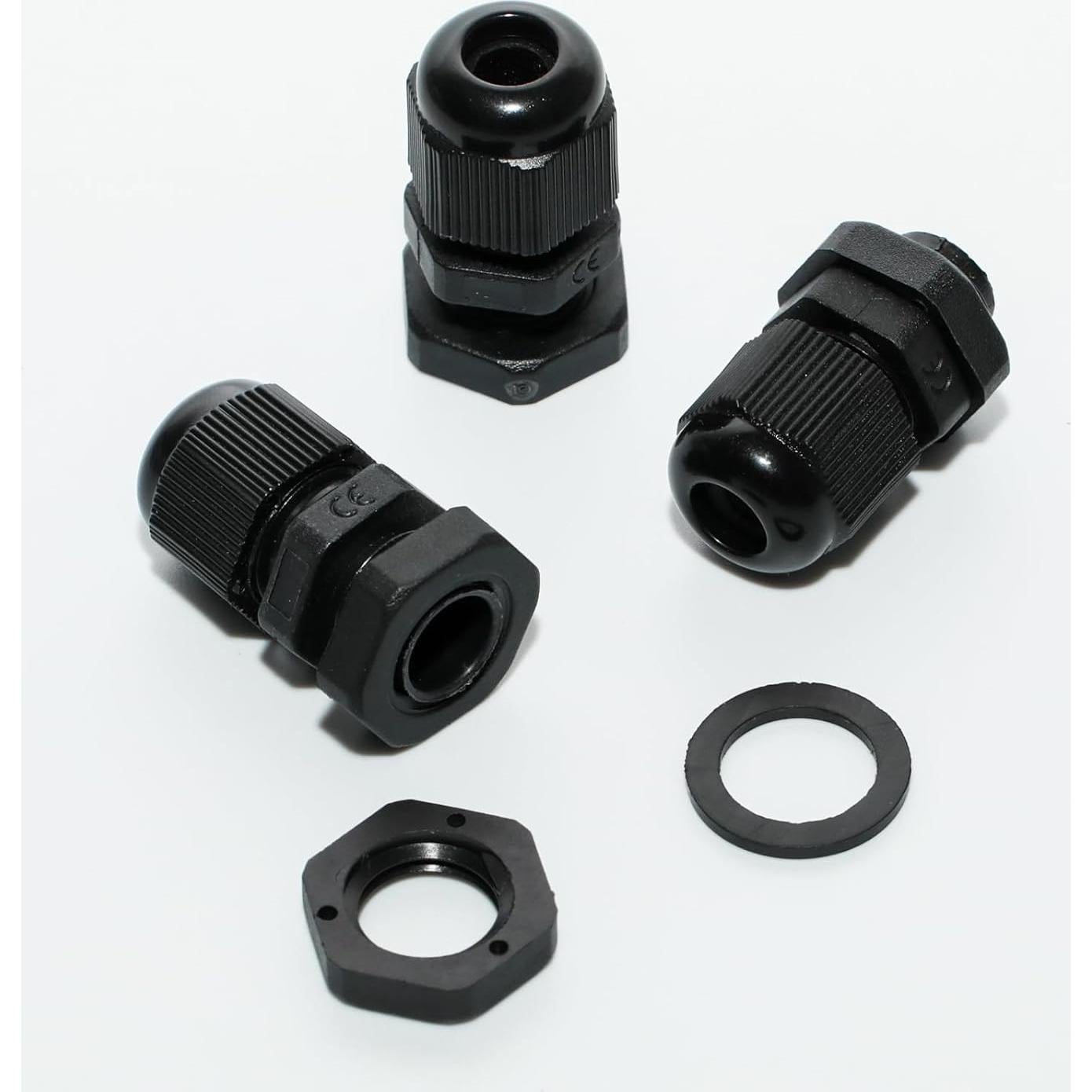 Lilaly 50 Pcs Juntas de Cable Gland Impermeables PG7